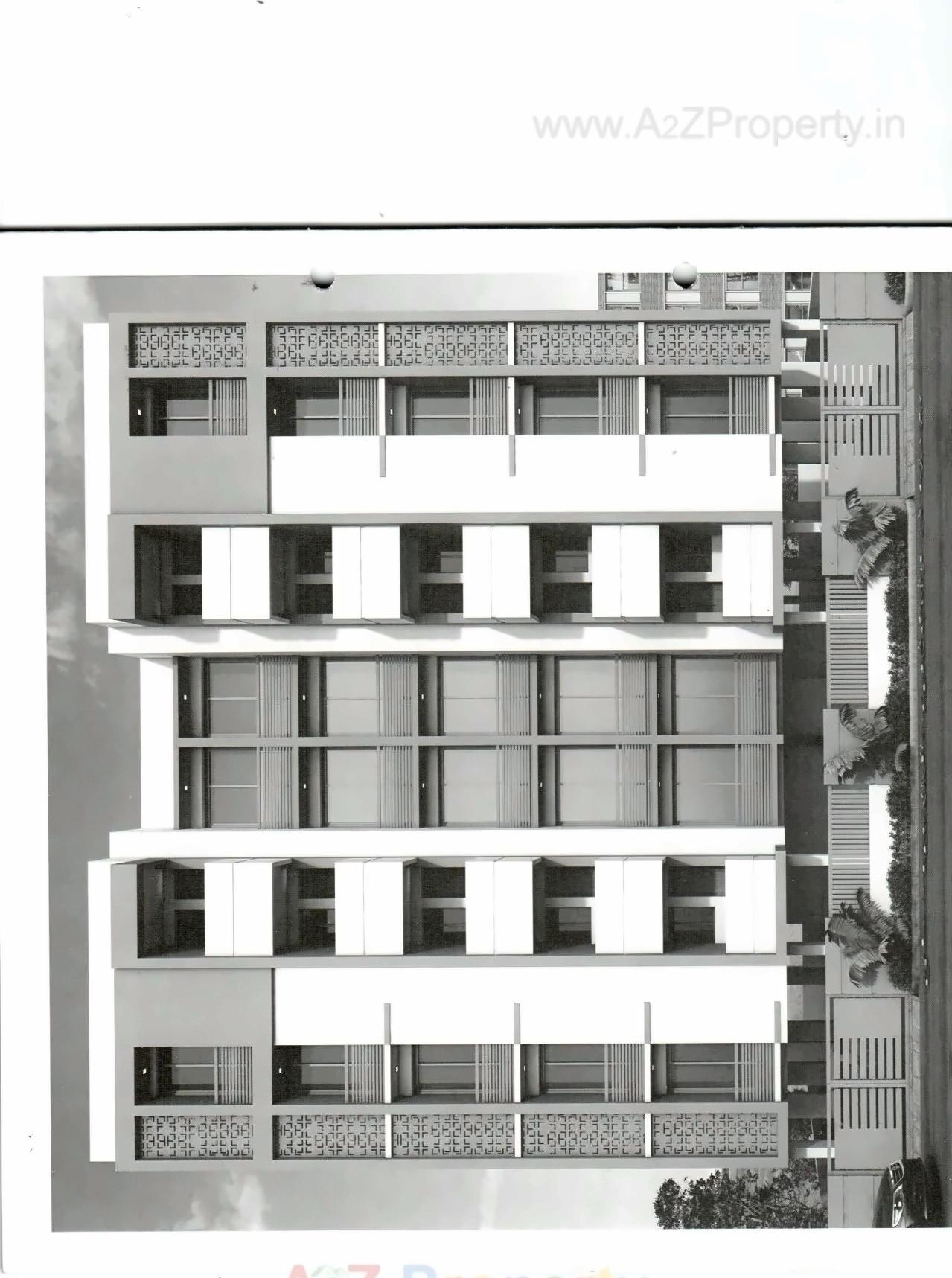 3D Elevation of real estate project Ishaan Gold located at Rajkot, Rajkot, Gujarat