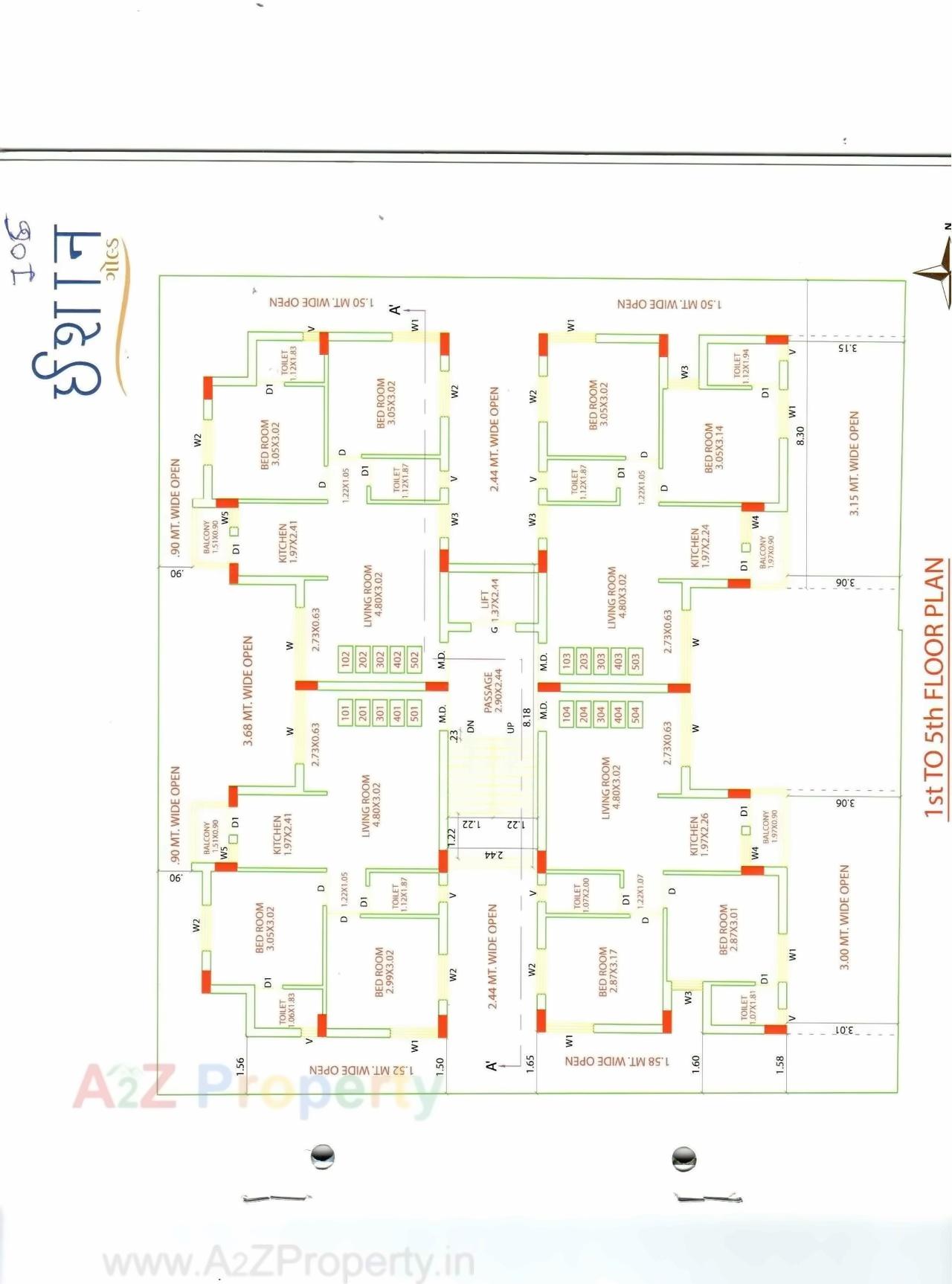Layout of real estate project Ishaan Gold located at Rajkot, Rajkot, Gujarat