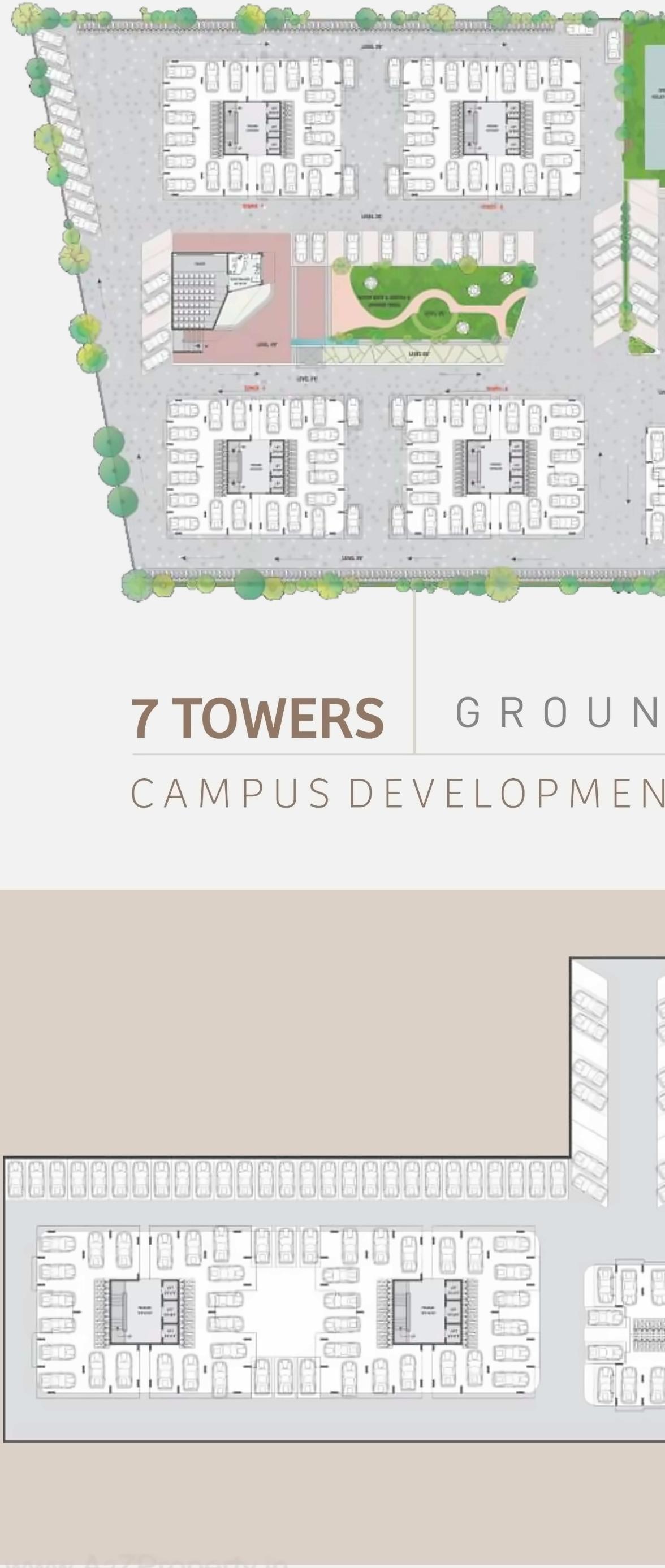 Layout of real estate project Iskcon Ambito located at Mavdi, Rajkot, Gujarat