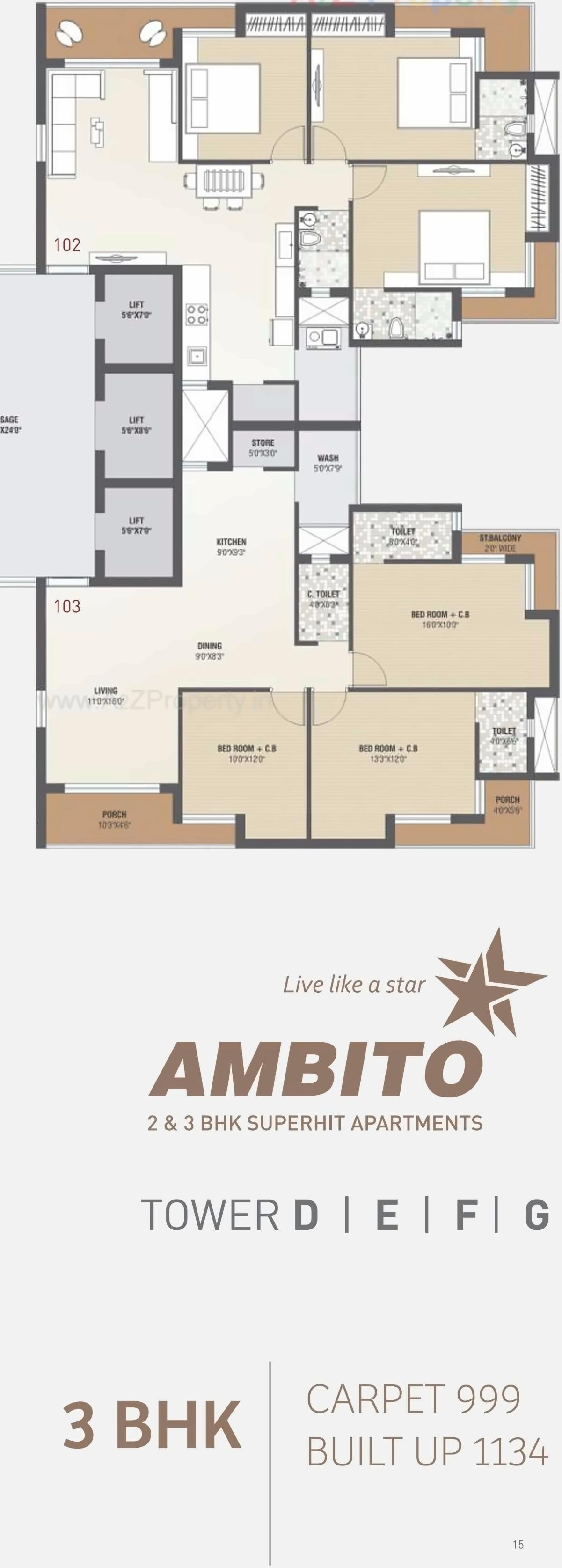 Layout of real estate project Iskcon Ambito located at Mavdi, Rajkot, Gujarat