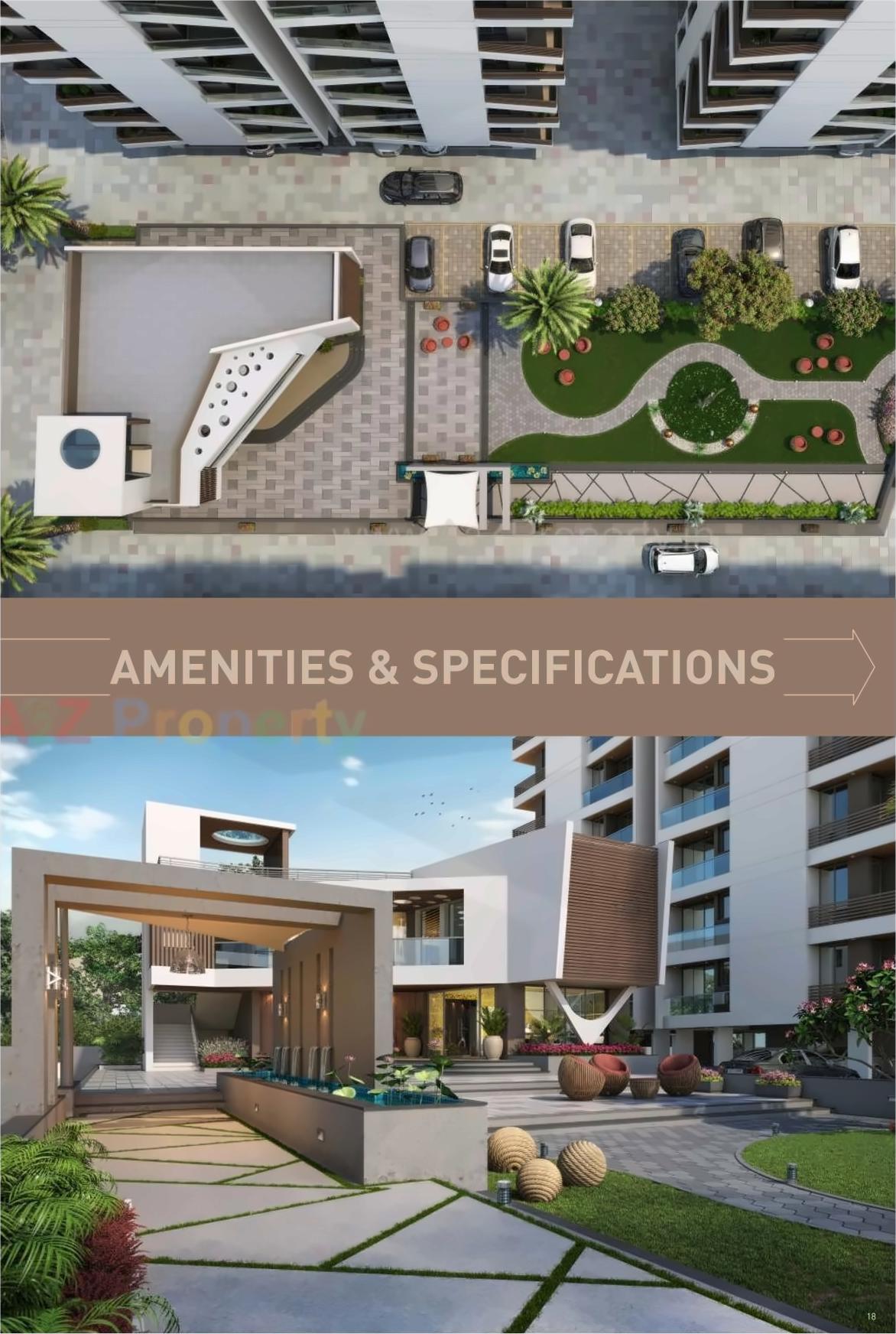 3D Elevation of real estate project Iskcon Ambito located at Mavdi, Rajkot, Gujarat