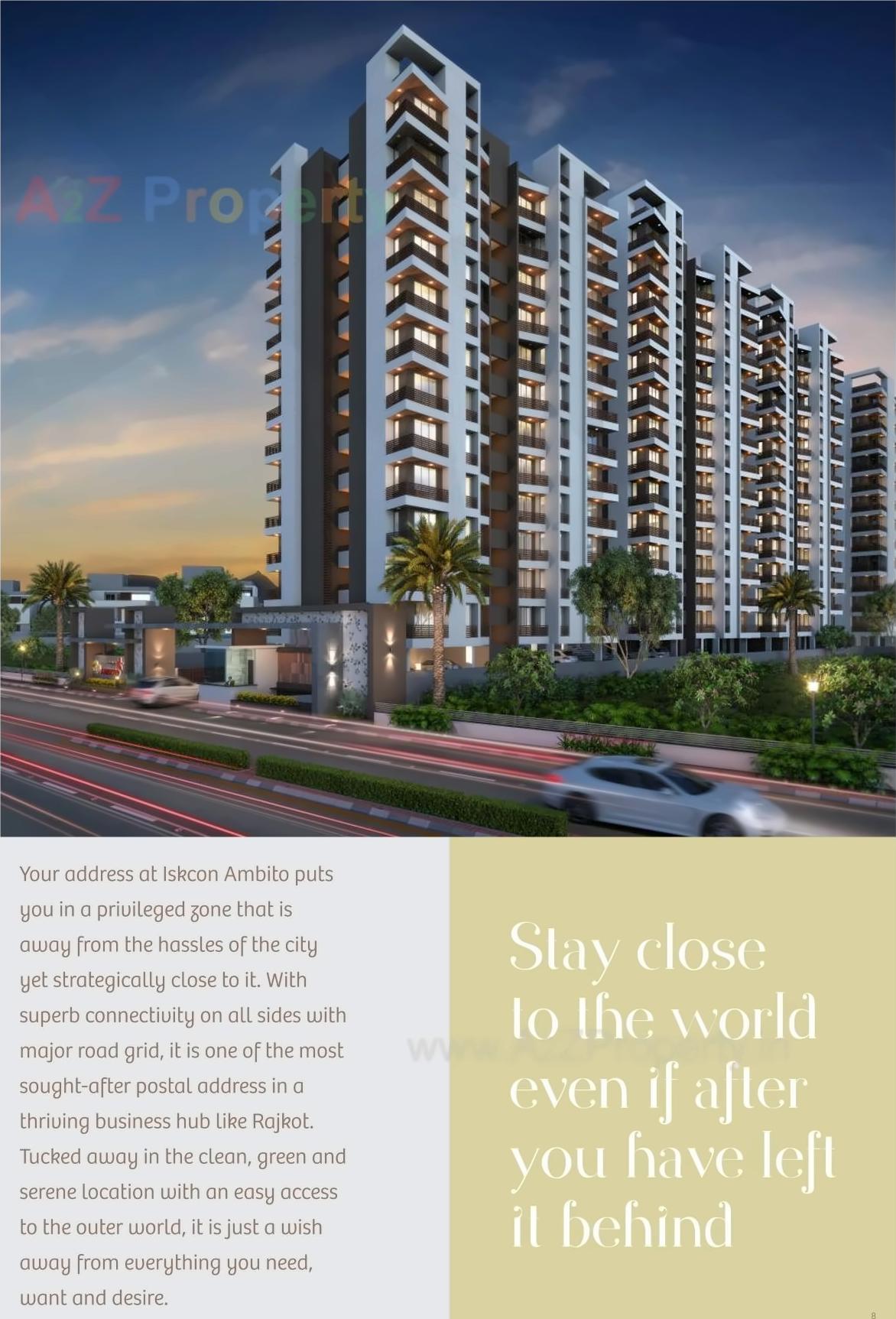 3D Elevation of real estate project Iskcon Ambito located at Mavdi, Rajkot, Gujarat