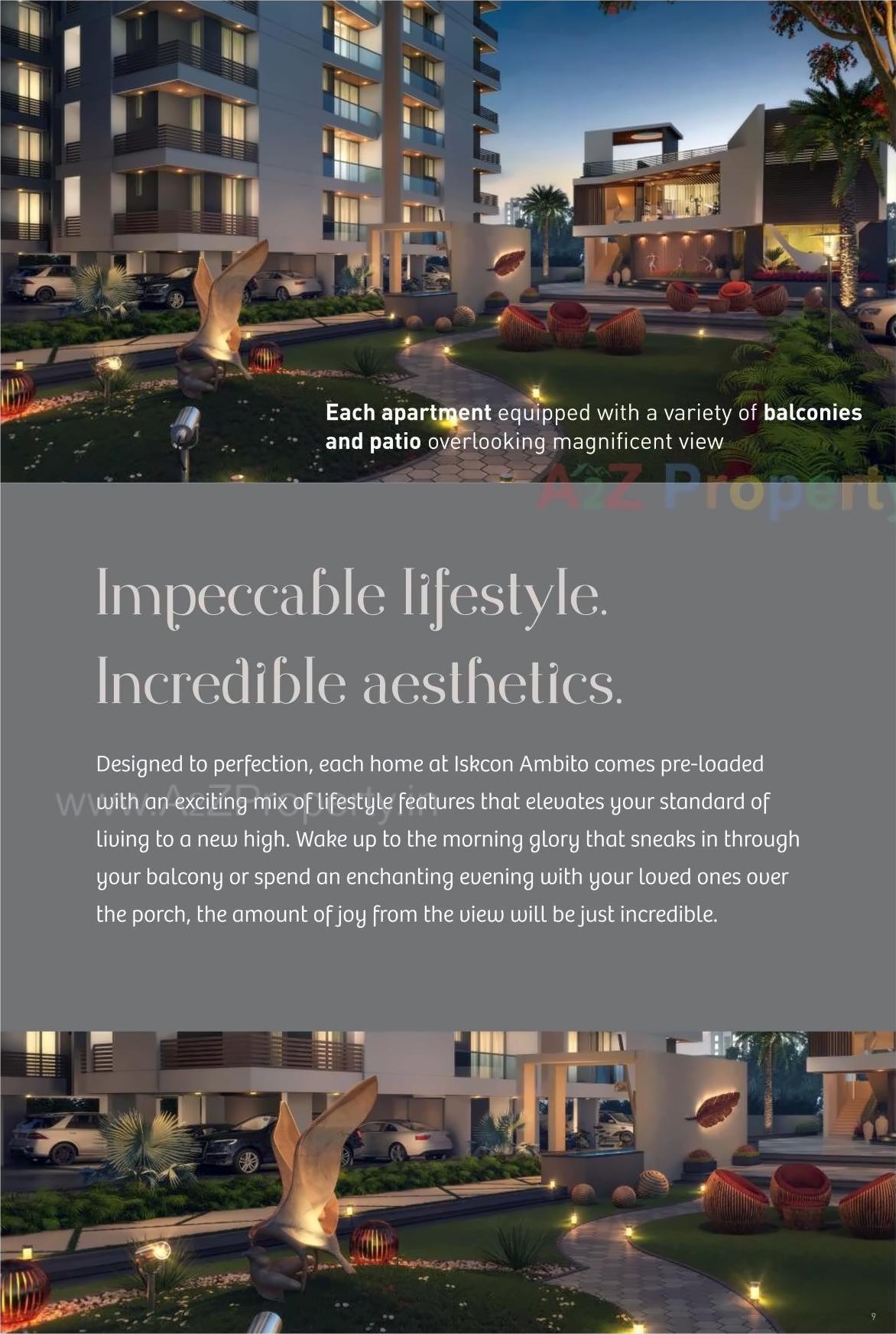 3D Elevation of real estate project Iskcon Ambito located at Mavdi, Rajkot, Gujarat