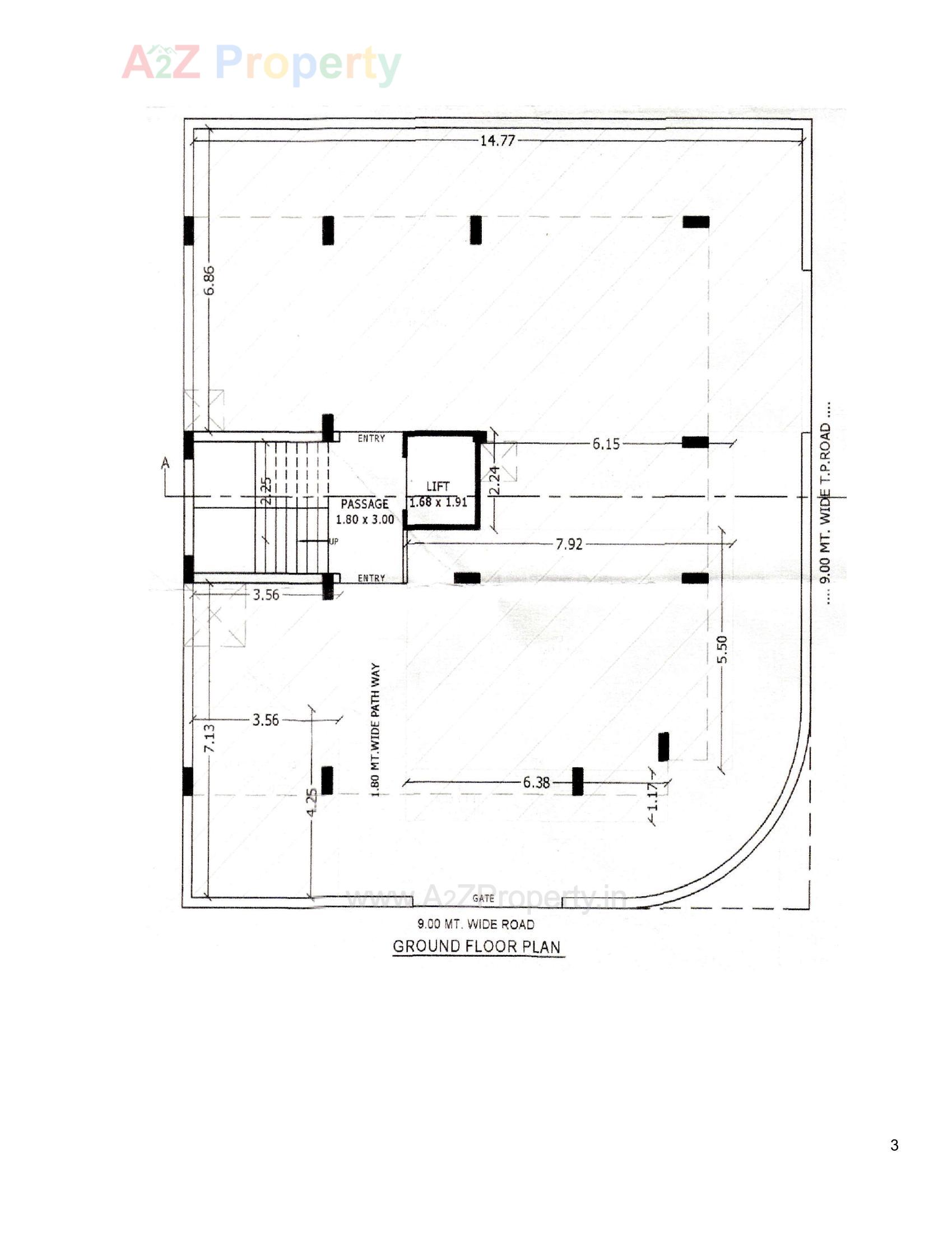 Layout of real estate project Iskon Prime located at Madhapar, Rajkot, Gujarat