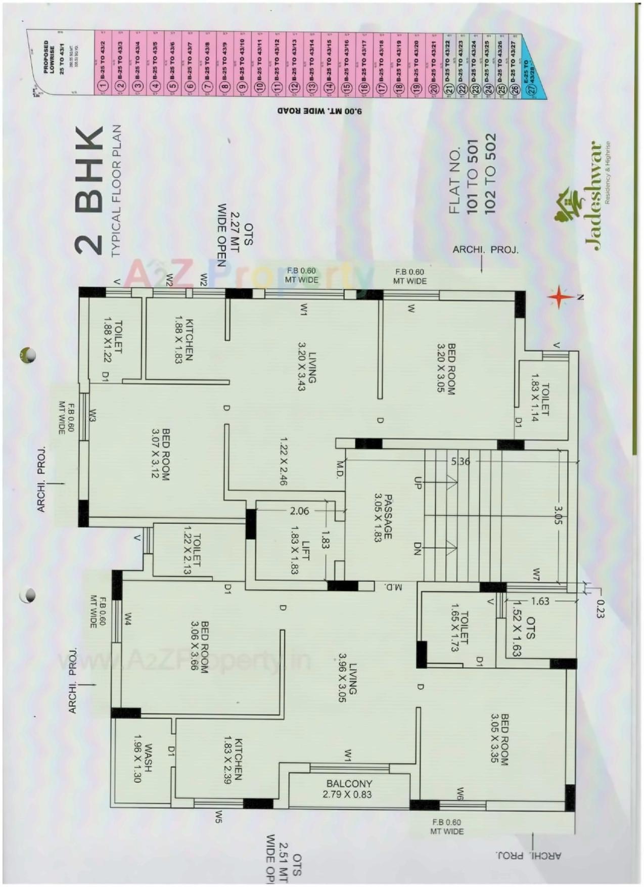 Layout of real estate project Jadeshwar Bunglows located at Rajkot, Rajkot, Gujarat