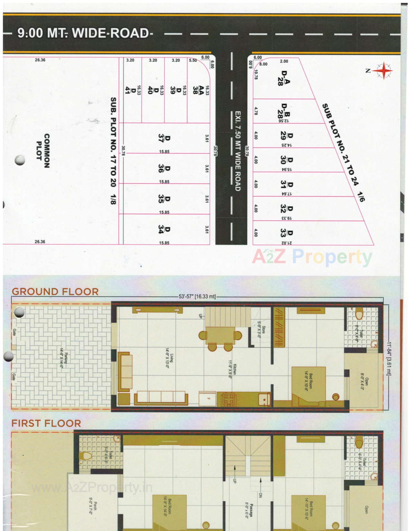 Layout of real estate project Jadeshwar Residency located at Ronki, Rajkot, Gujarat