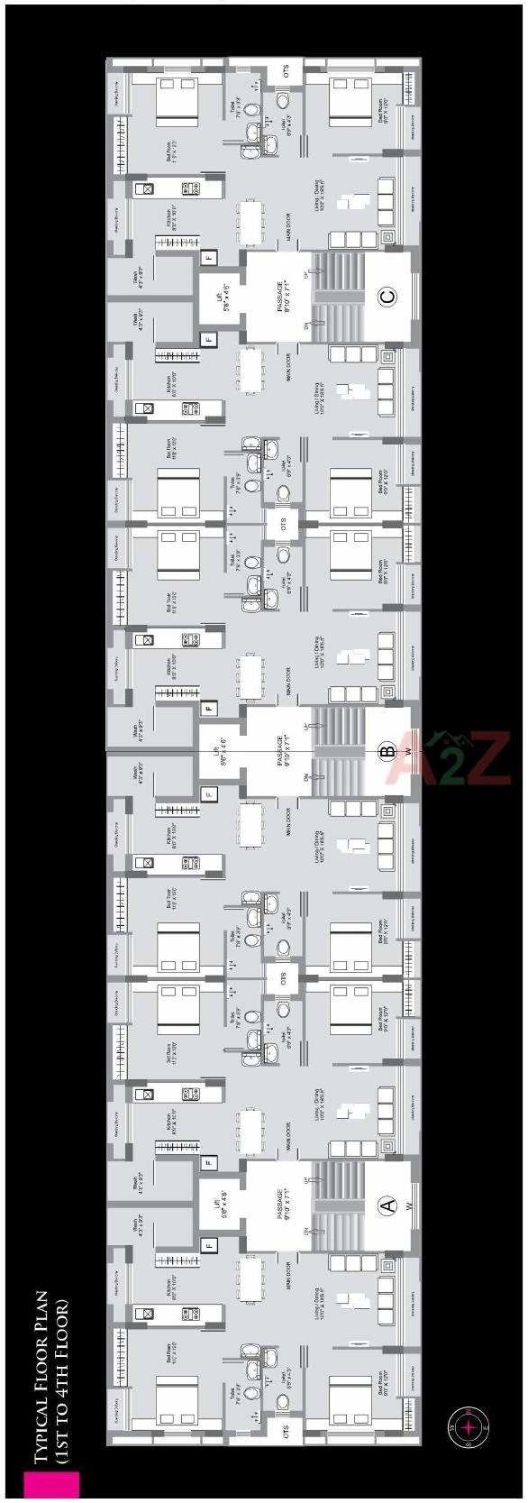 Layout of real estate project Janki Elegance located at Madhapar, Rajkot, Gujarat