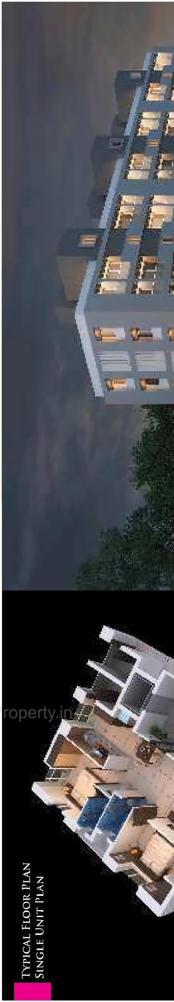 3D Elevation of real estate project Janki Elegance located at Madhapar, Rajkot, Gujarat