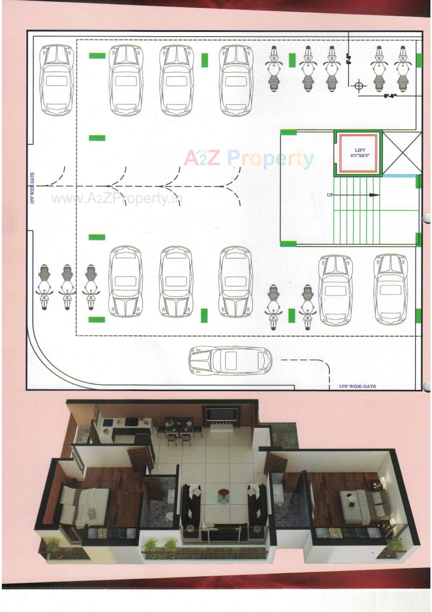 Layout of real estate project Jash Appartment located at Mavdi, Rajkot, Gujarat