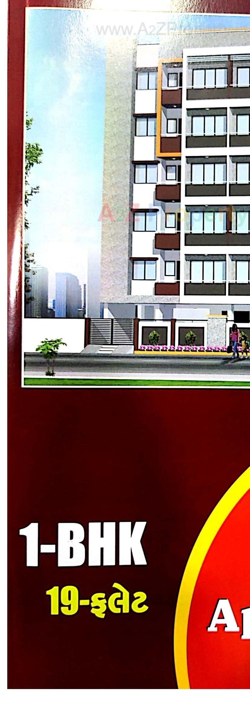 3D Elevation of real estate project Jay Apartment located at Rajkot, Rajkot, Gujarat