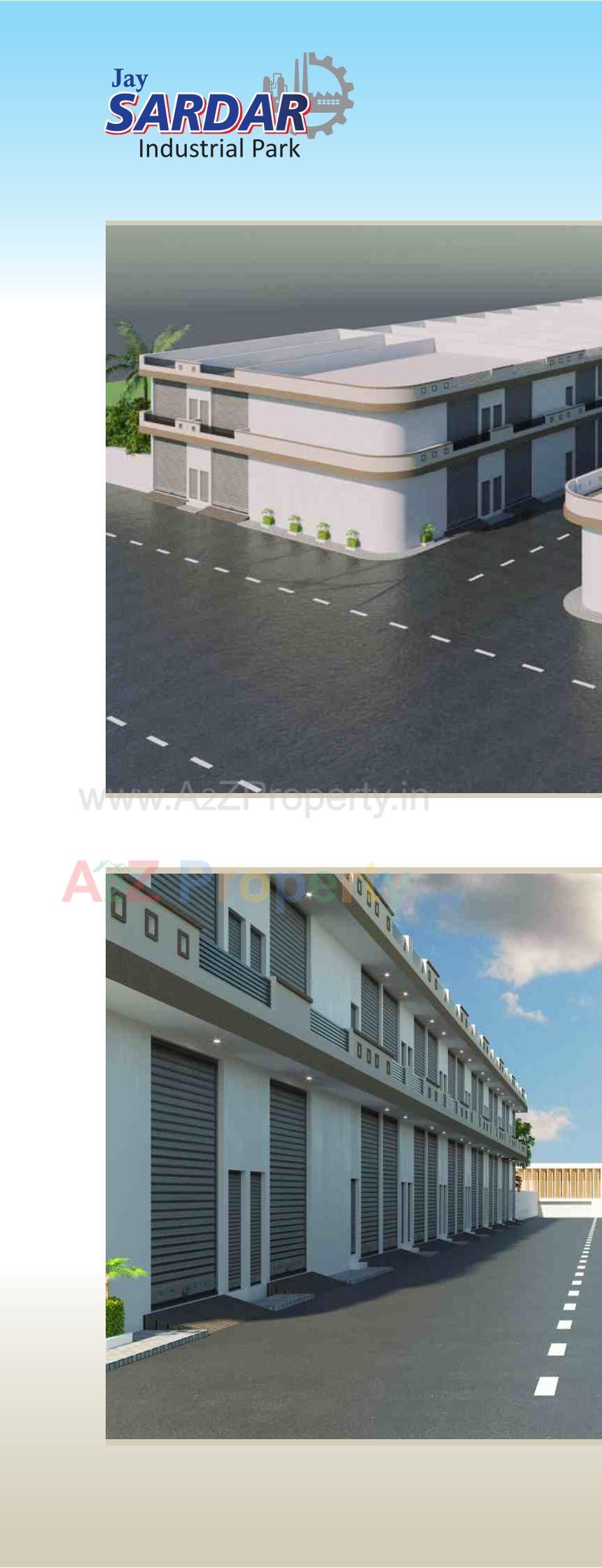 3D Elevation of real estate project Jay Sardar Industrial Park located at Rajkot, Rajkot, Gujarat