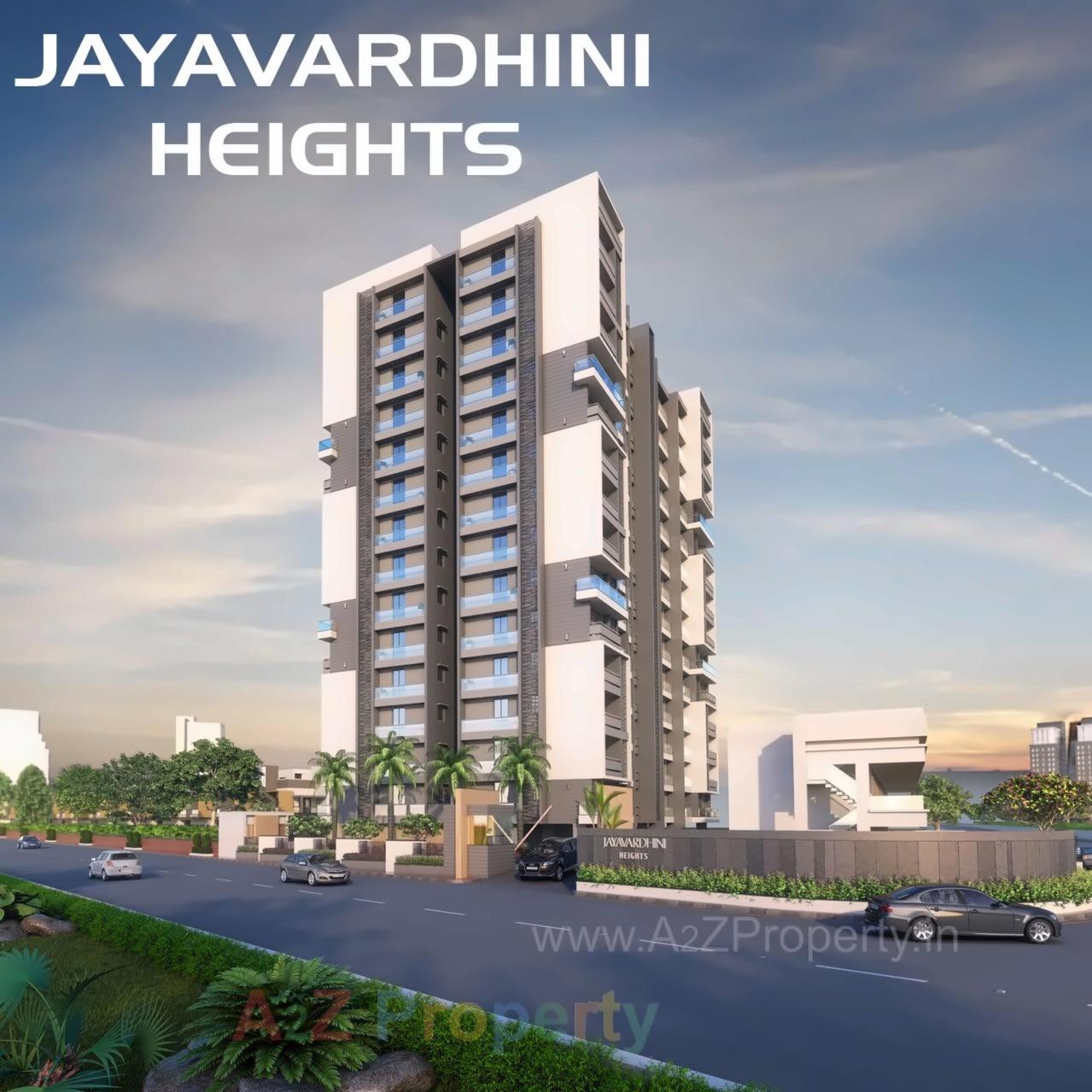 3D Elevation of real estate project Jayavardhini Heights located at Raiya, Rajkot, Gujarat