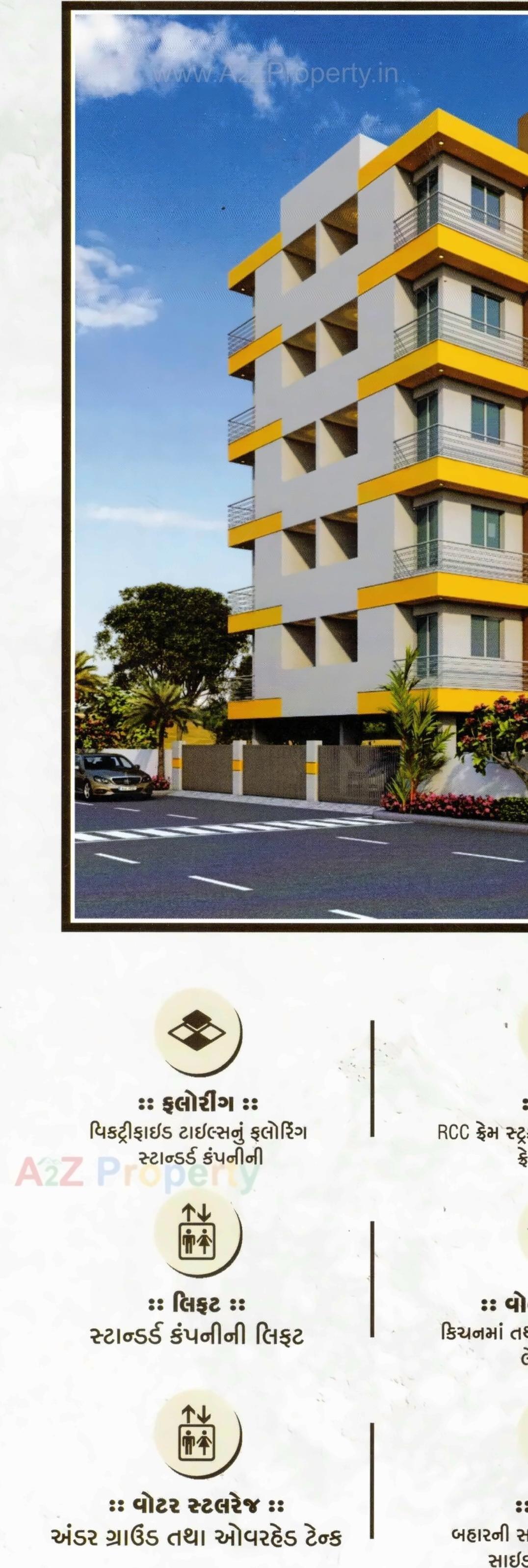 3D Elevation of real estate project Jk Sagar Gold located at Mavdi, Rajkot, Gujarat