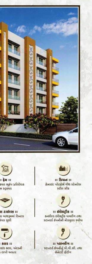 Elevation of real estate project Jk Sagar Gold located at Mavdi, Rajkot, Gujarat