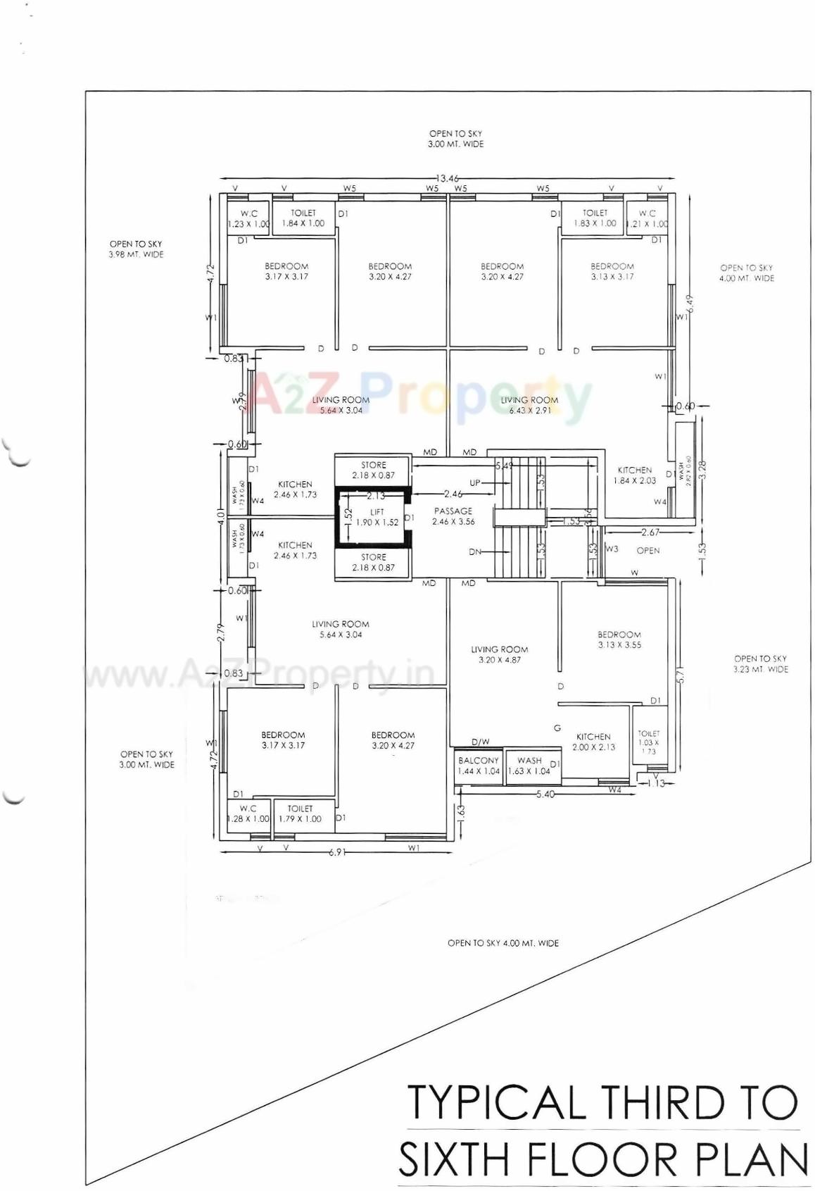 Layout of real estate project Kalash located at Mavdi, Rajkot, Gujarat