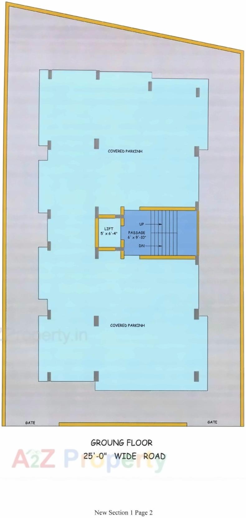 Layout of real estate project Kalash Apartment located at Mavdi, Rajkot, Gujarat