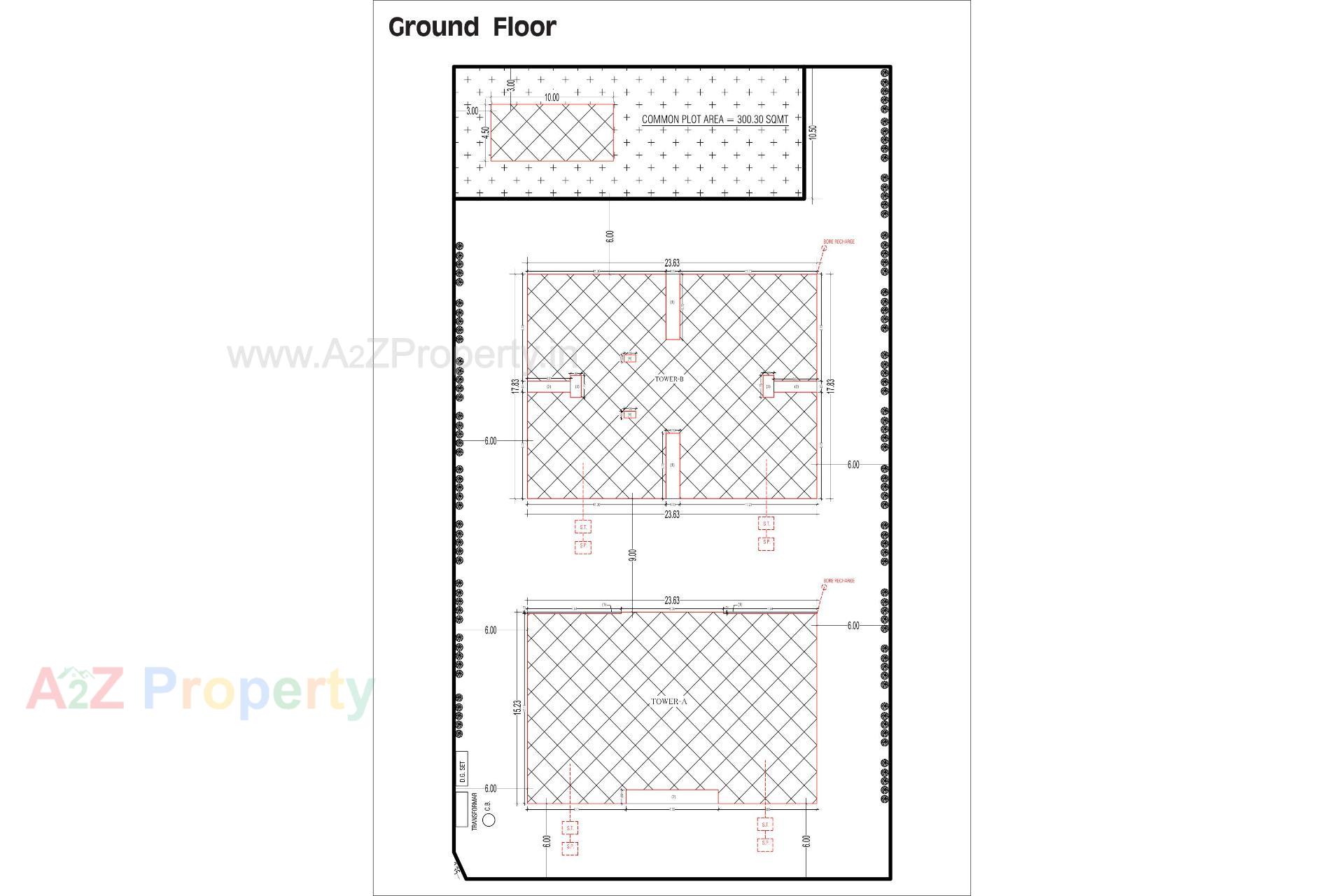 Layout of real estate project Karma Skylife located at Rajkot, Rajkot, Gujarat