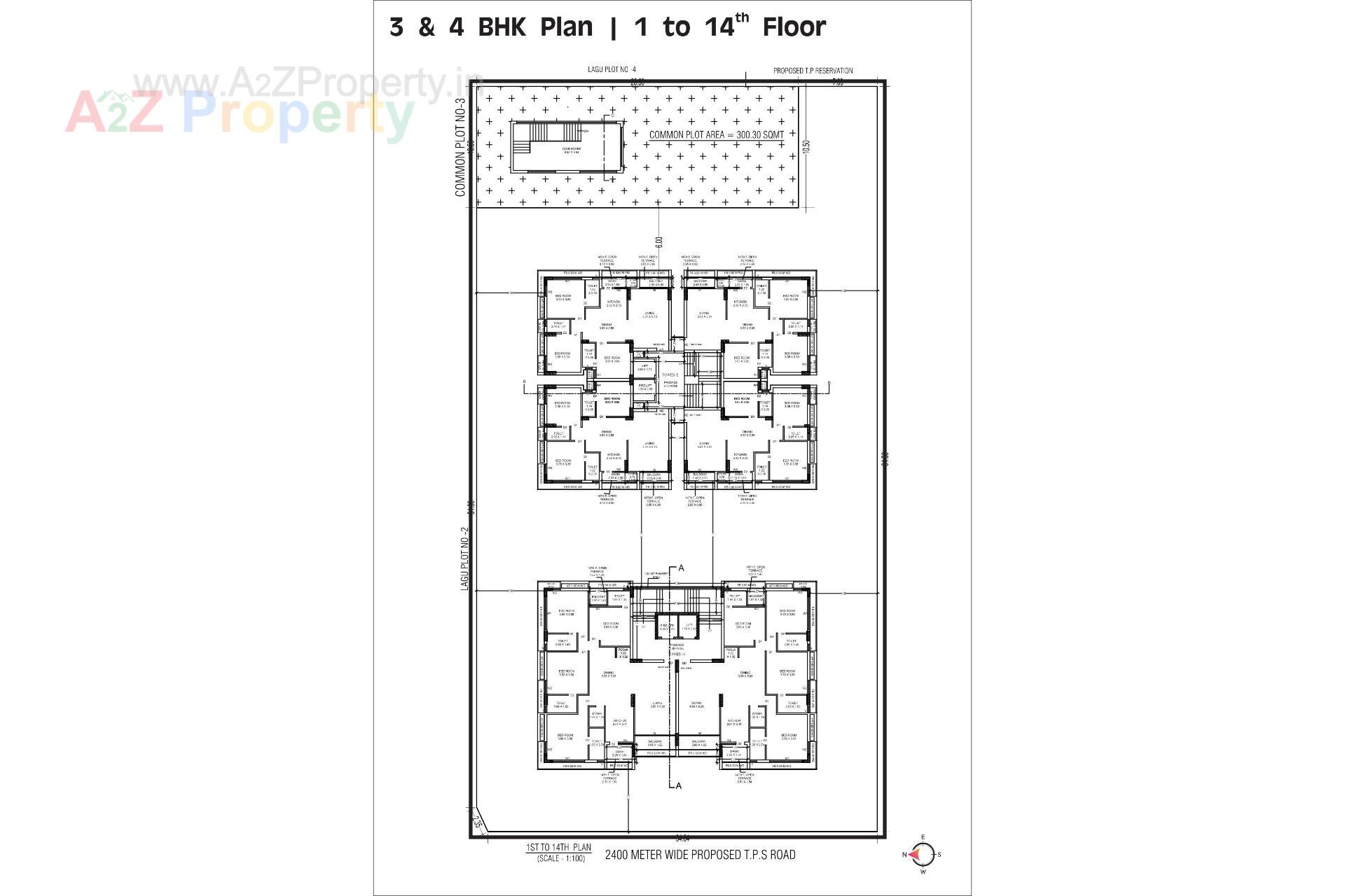 Layout of real estate project Karma Skylife located at Rajkot, Rajkot, Gujarat