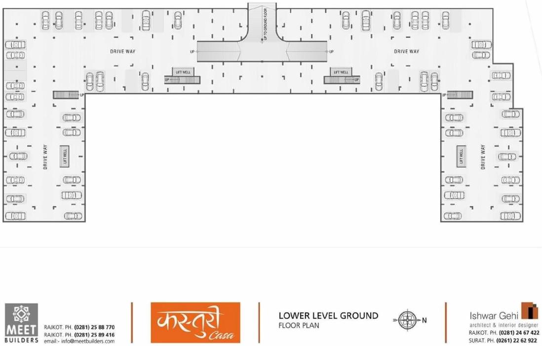 Layout of real estate project Kasturi Casa located at Rajkot, Rajkot, Gujarat