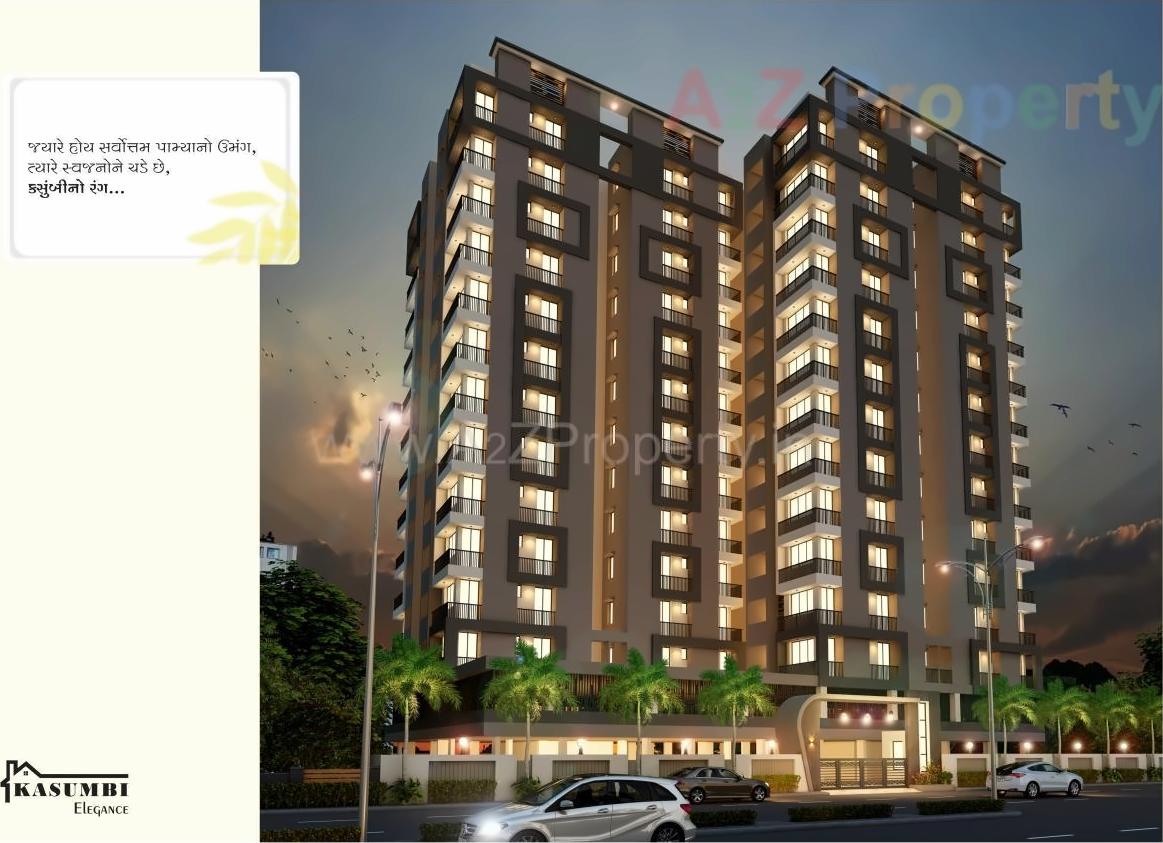 3D Elevation of real estate project Kasumbi Elegance located at Rajkot, Rajkot, Gujarat