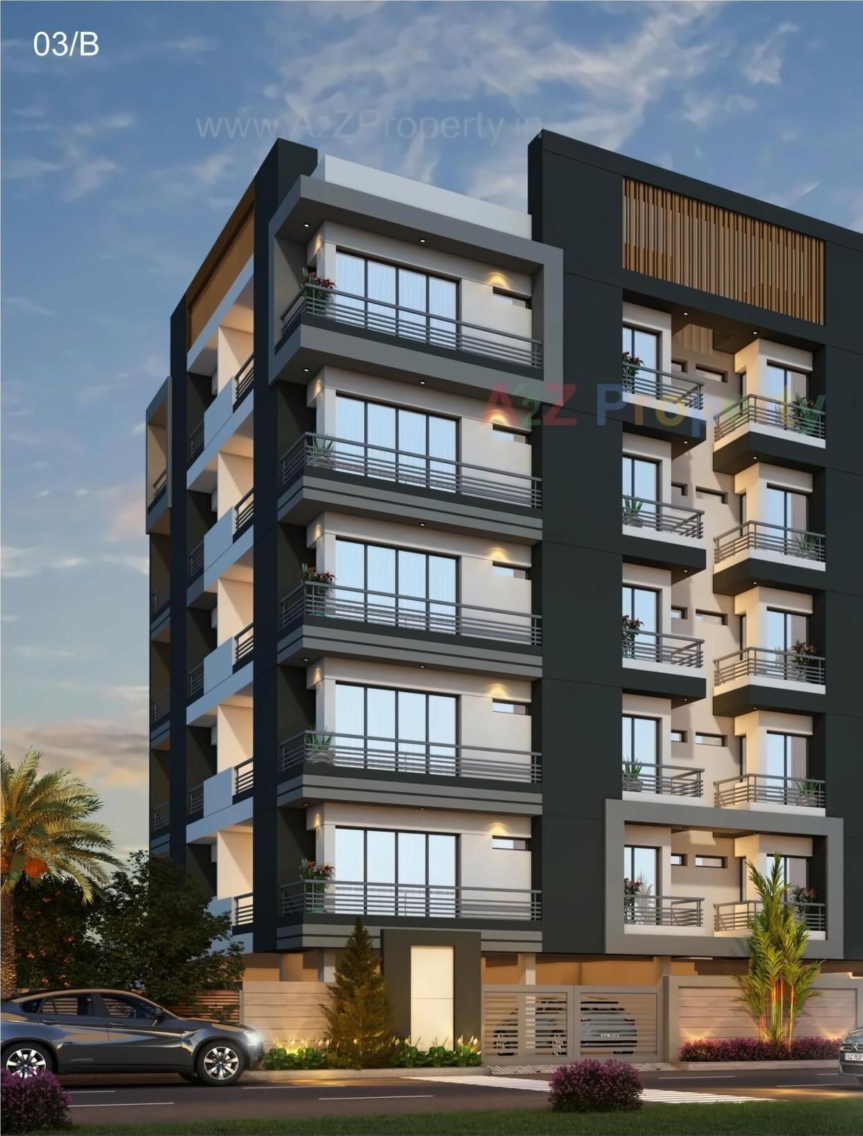 3D Elevation of real estate project Kasumbi located at Rajkot, Rajkot, Gujarat