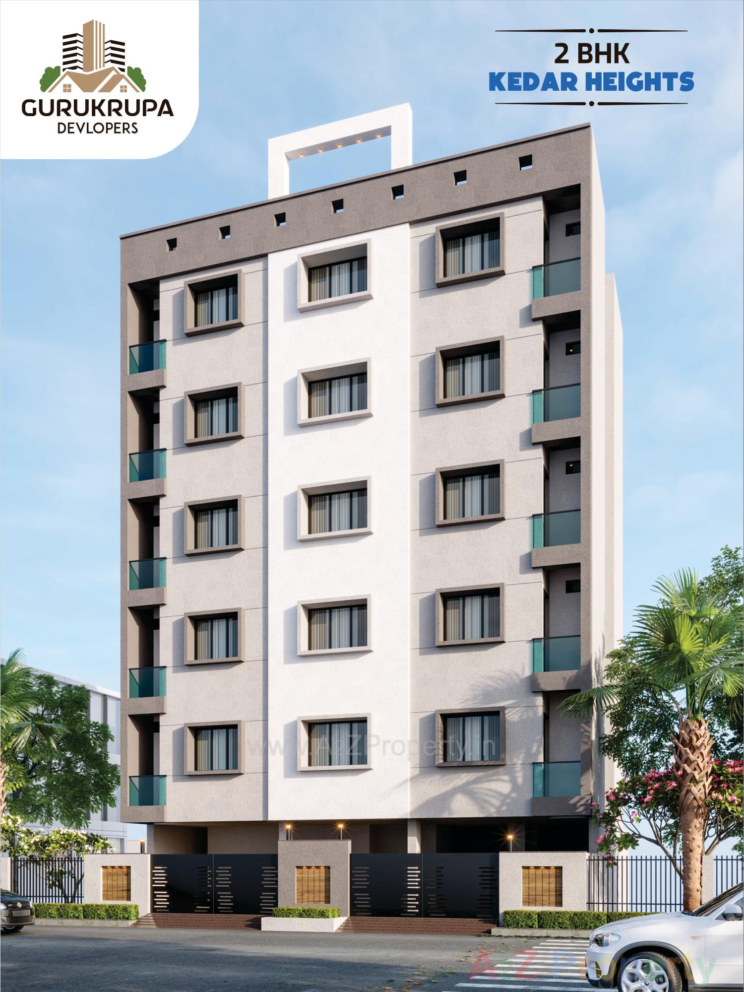 3D Elevation of real estate project Kedar Heights located at Rajkot, Rajkot, Gujarat