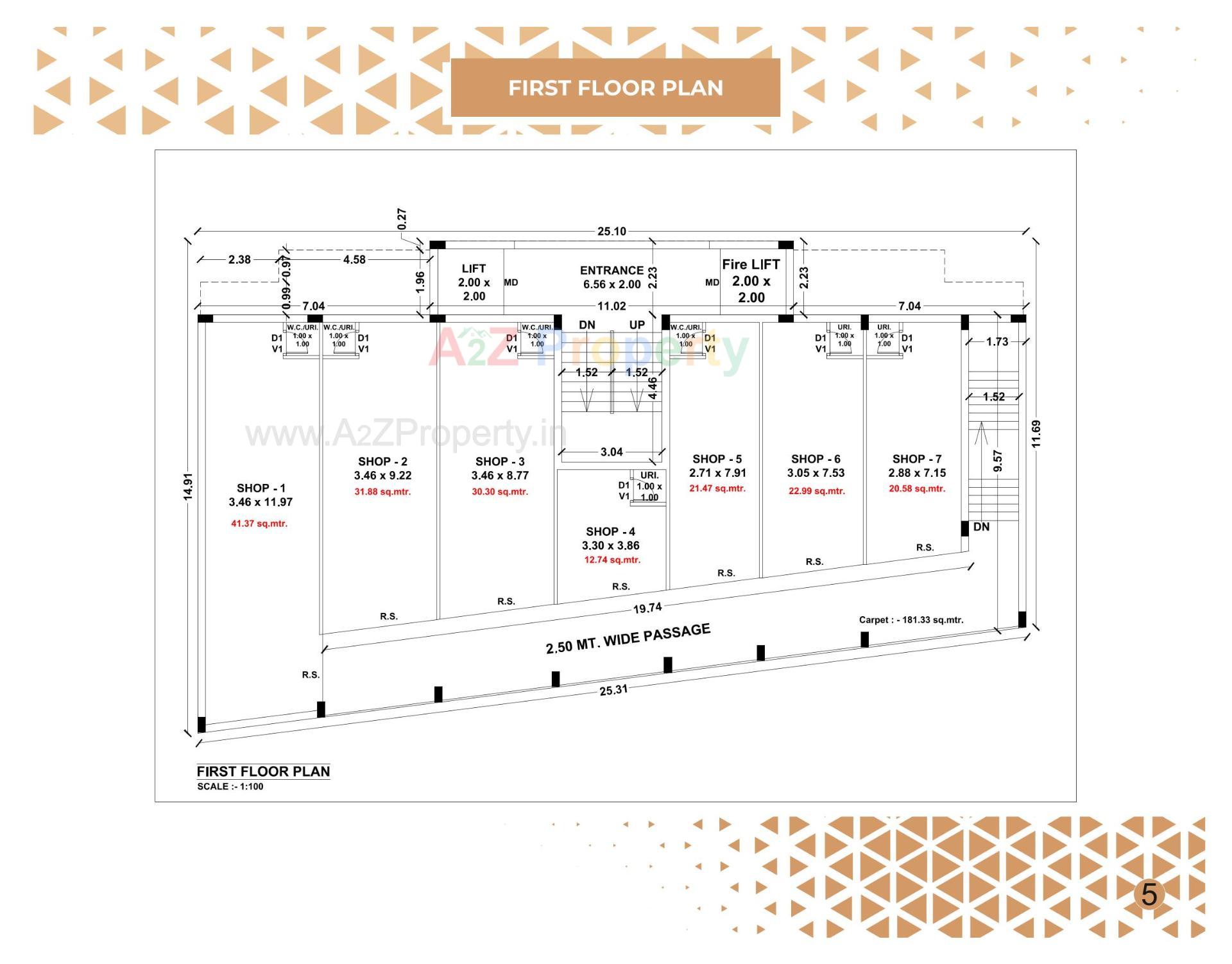 Layout of real estate project King's View located at Rajkot, Rajkot, Gujarat