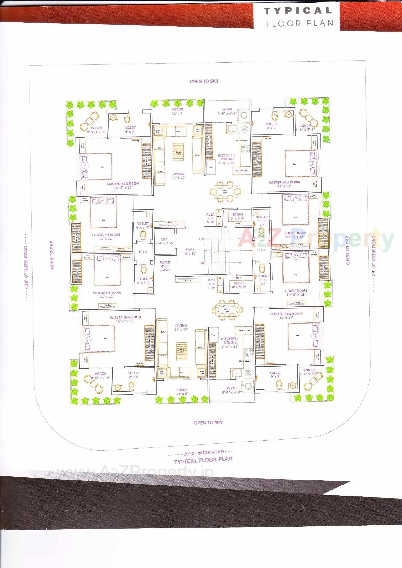 Layout of real estate project Krishana Park located at Rajkot, Rajkot, Gujarat