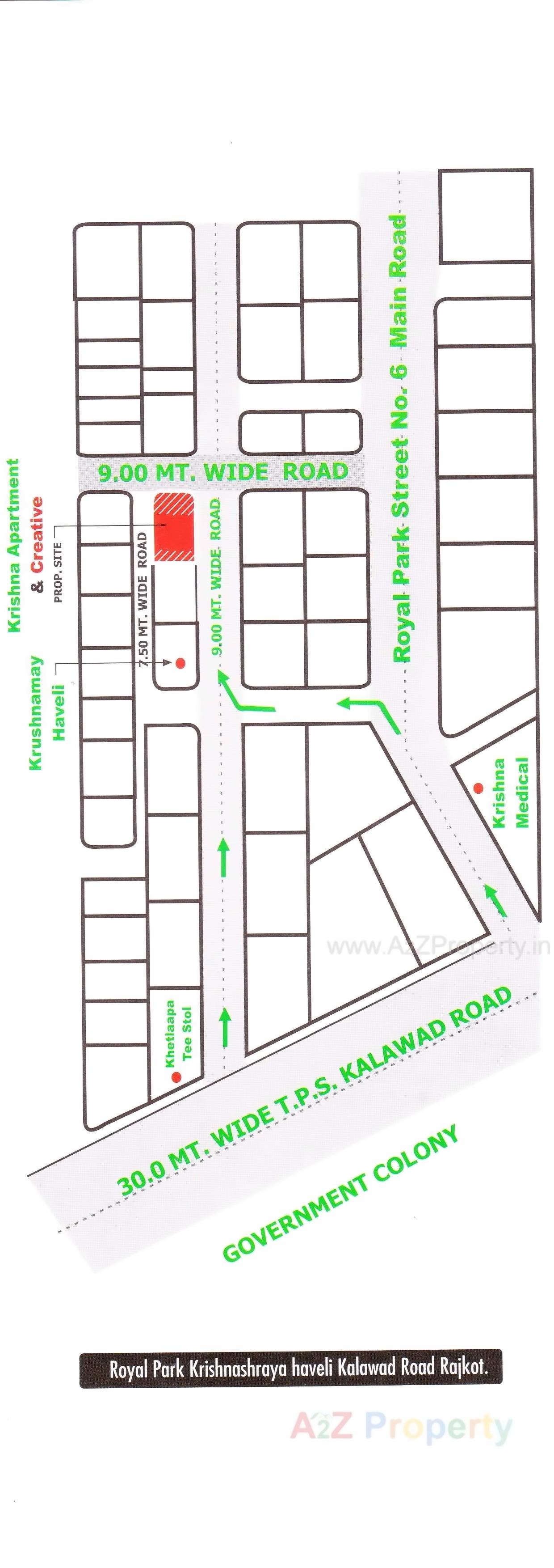Layout of real estate project Krishana Park located at Rajkot, Rajkot, Gujarat