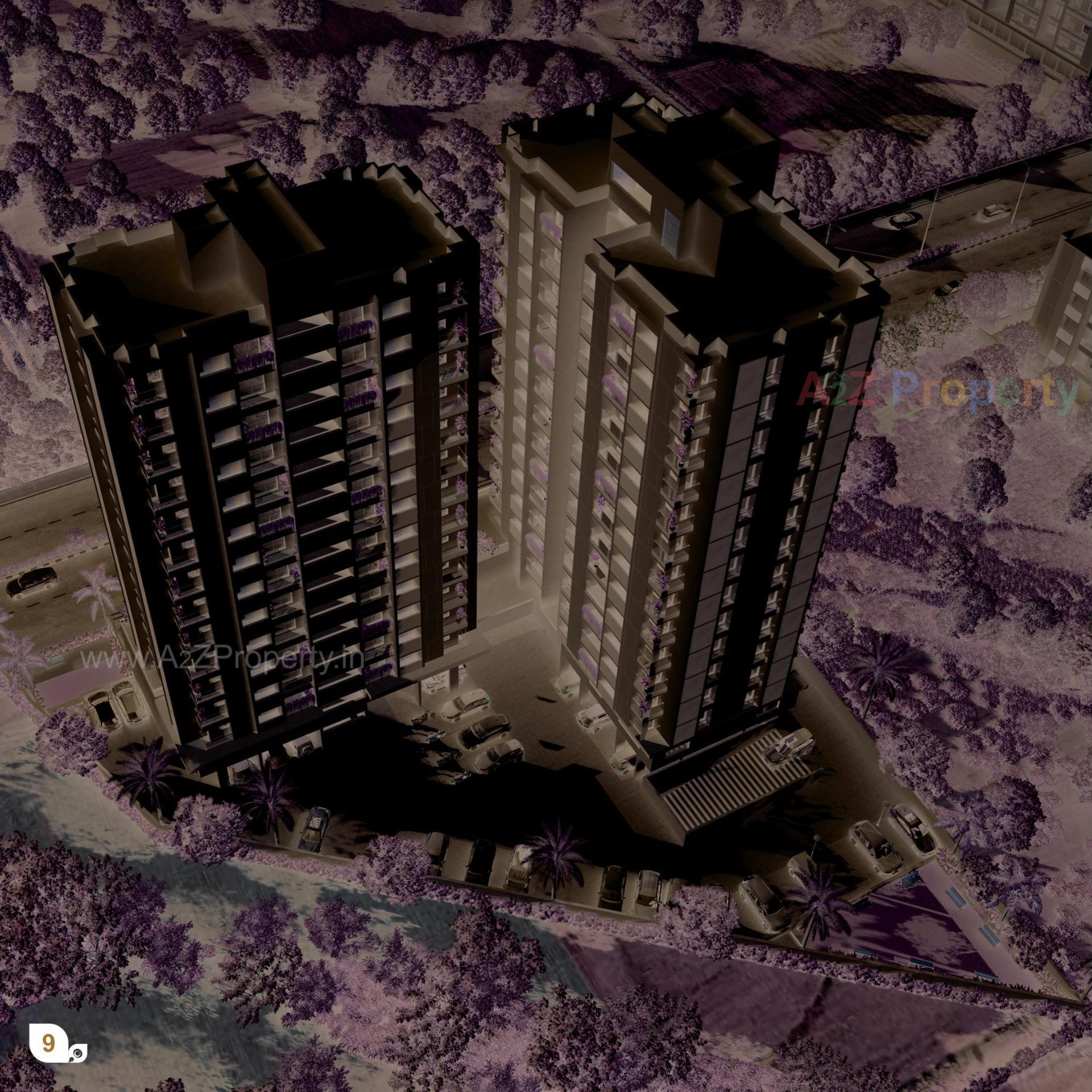 3D Elevation of real estate project Krishna Bhoomi located at Vavdi, Rajkot, Gujarat