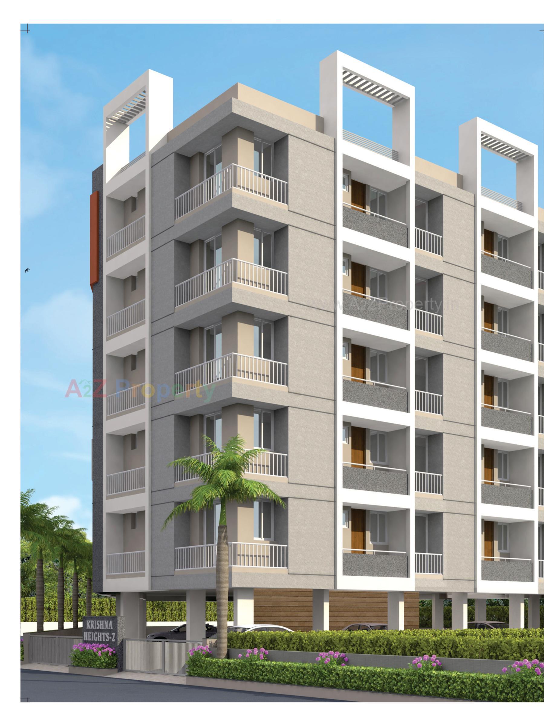 3D Elevation of real estate project Krishna Heights located at Rajkot, Rajkot, Gujarat