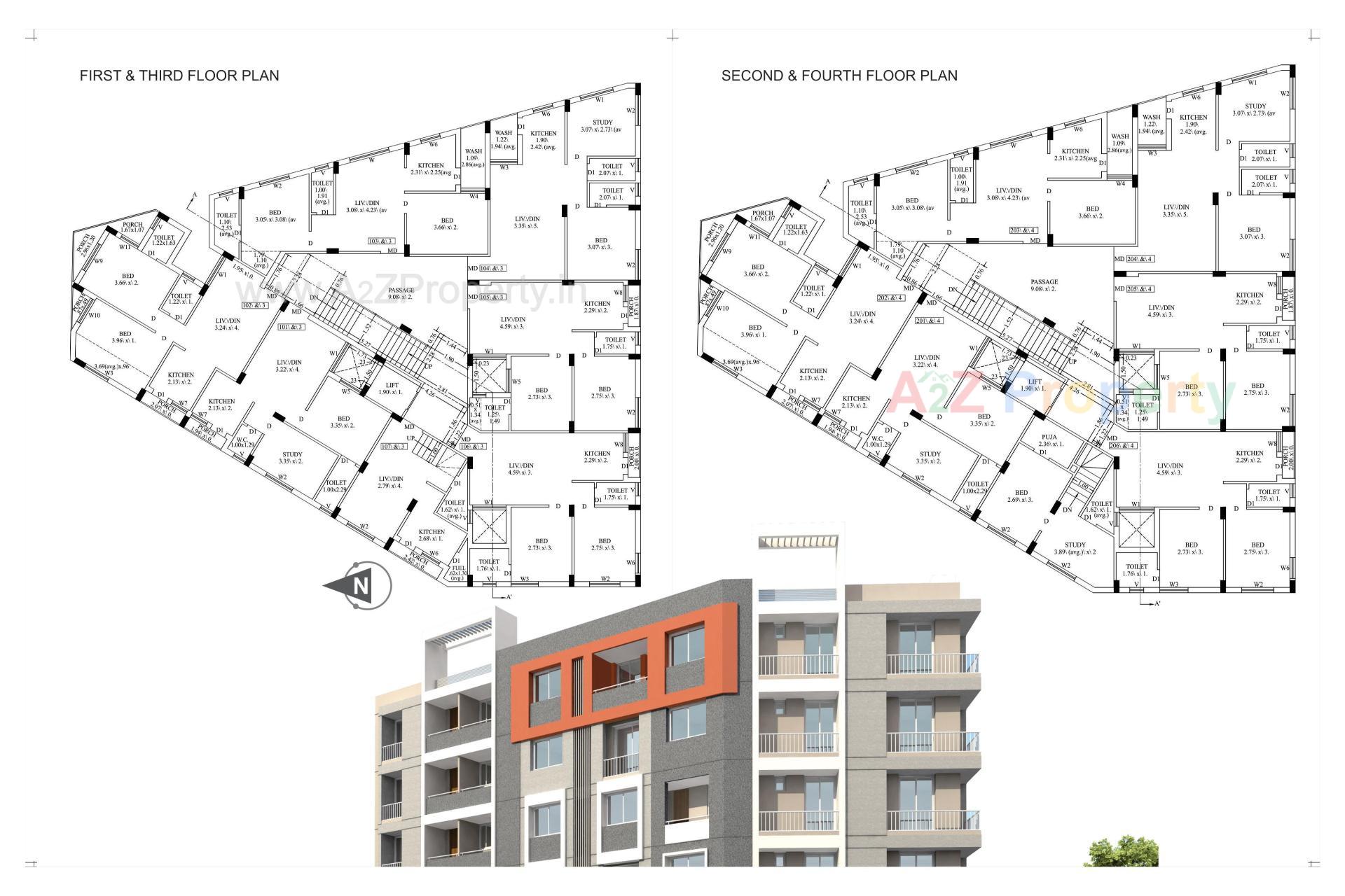 Layout of real estate project Krishna Heights located at Rajkot, Rajkot, Gujarat