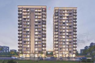 Elevation of real estate project Krishna Palace located at Kangshiyali, Rajkot, Gujarat