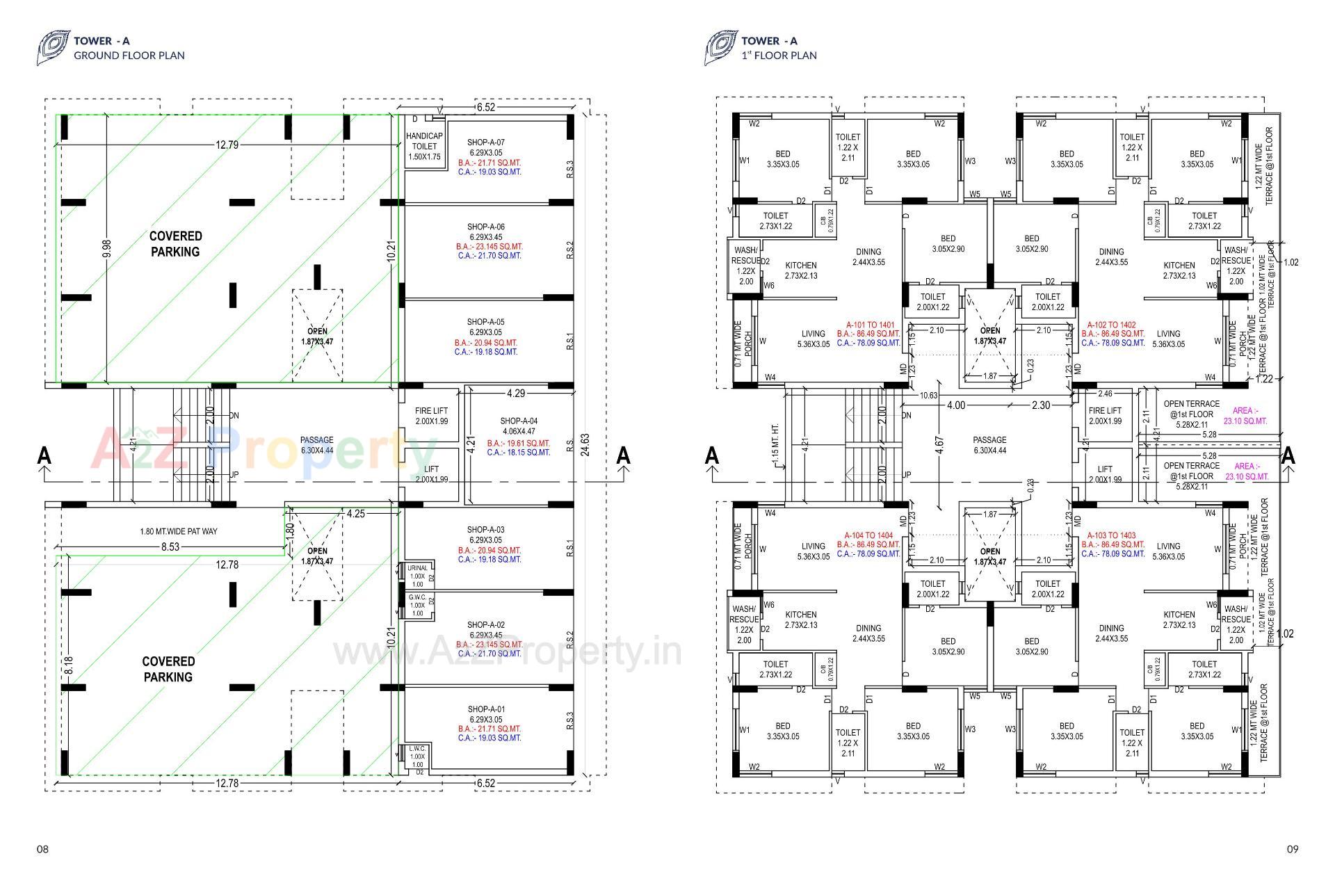Layout of real estate project Krishna Palace located at Kangshiyali, Rajkot, Gujarat