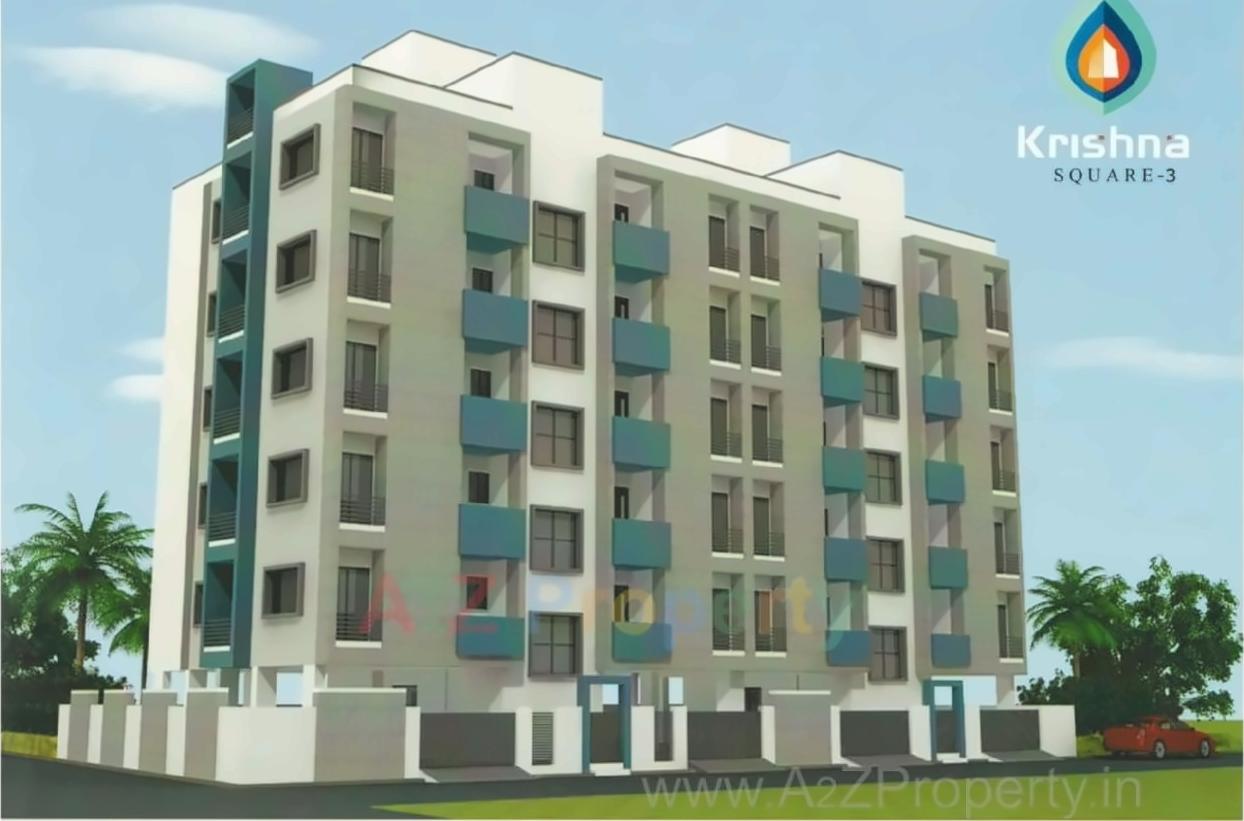 3D Elevation of real estate project Krishna Square located at Mavdi, Rajkot, Gujarat
