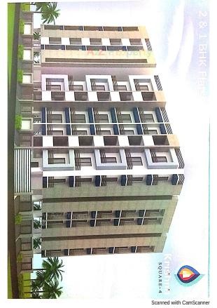 Elevation of real estate project Krishna Square located at Mavdi, Rajkot, Gujarat