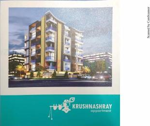 Elevation of real estate project Krushnashray Apartment located at Nanamava, Rajkot, Gujarat