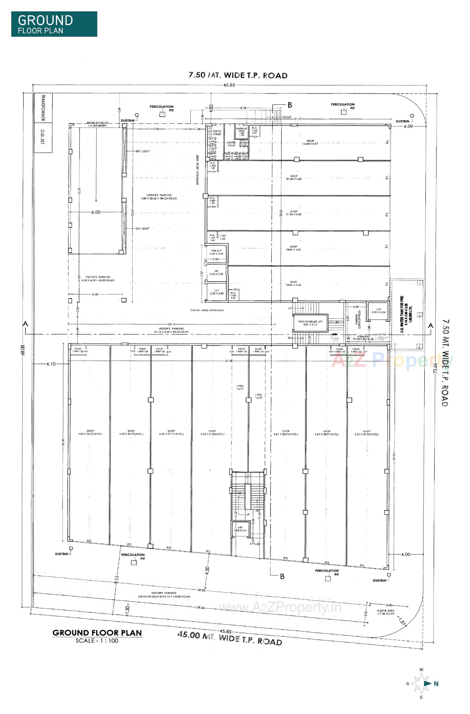 Layout of real estate project Level located at Nana Mava, Rajkot, Gujarat