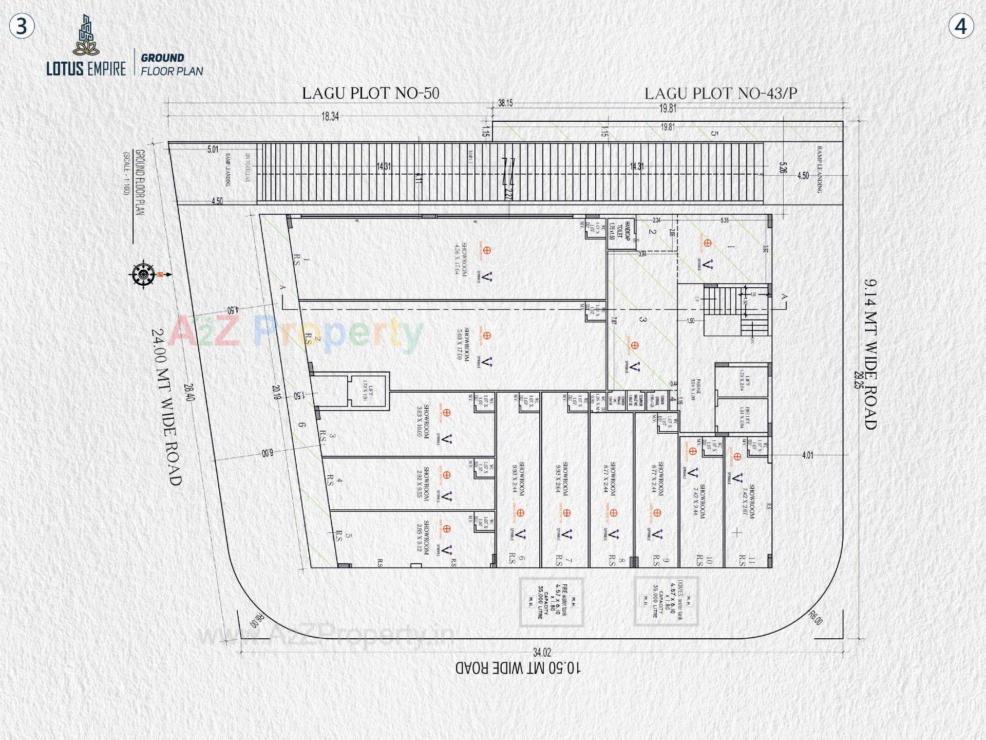 Layout of real estate project Lotus Empire located at Raiya, Rajkot, Gujarat