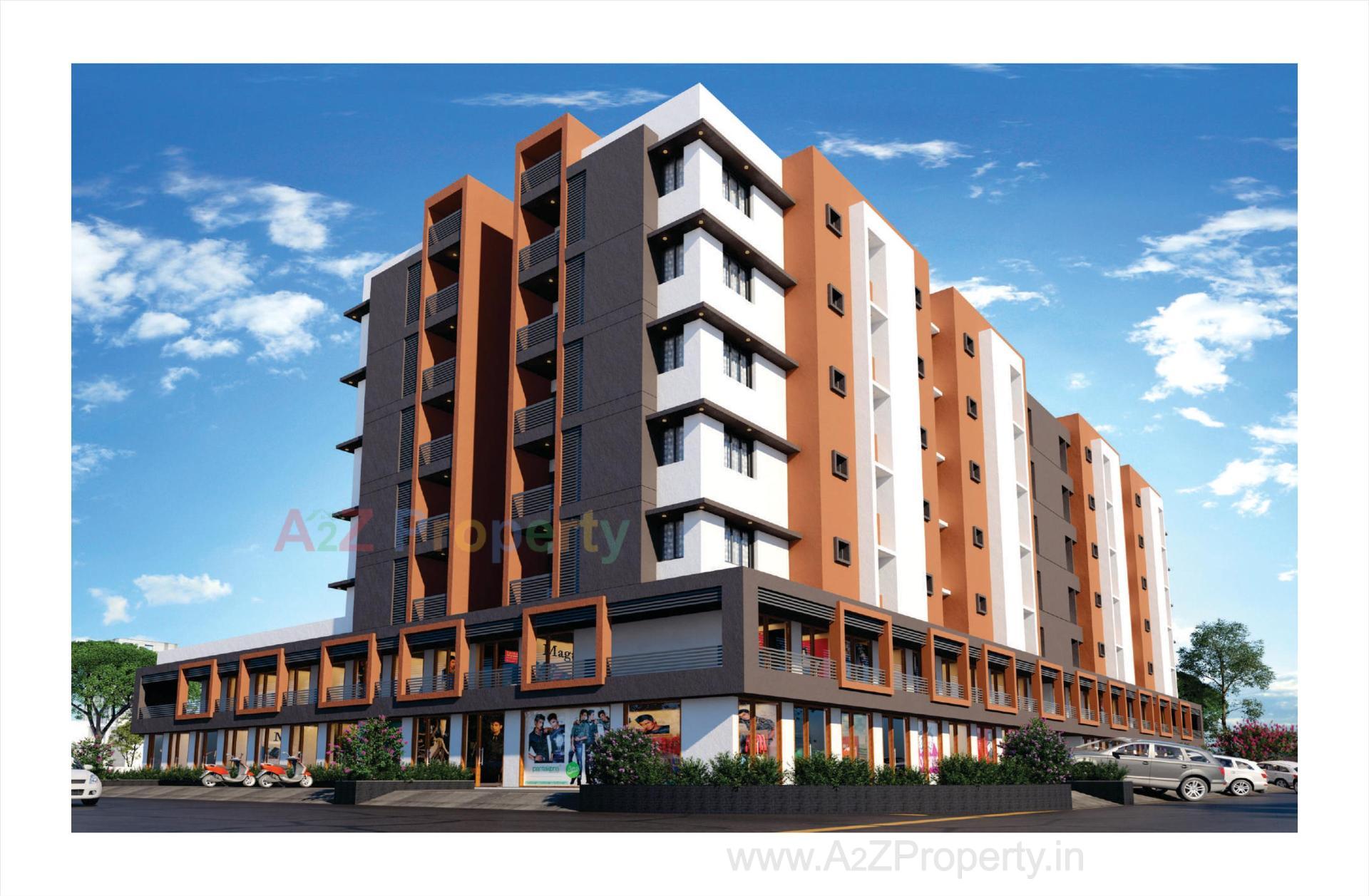 3D Elevation of real estate project Maa Complex located at Rajkot, Rajkot, Gujarat
