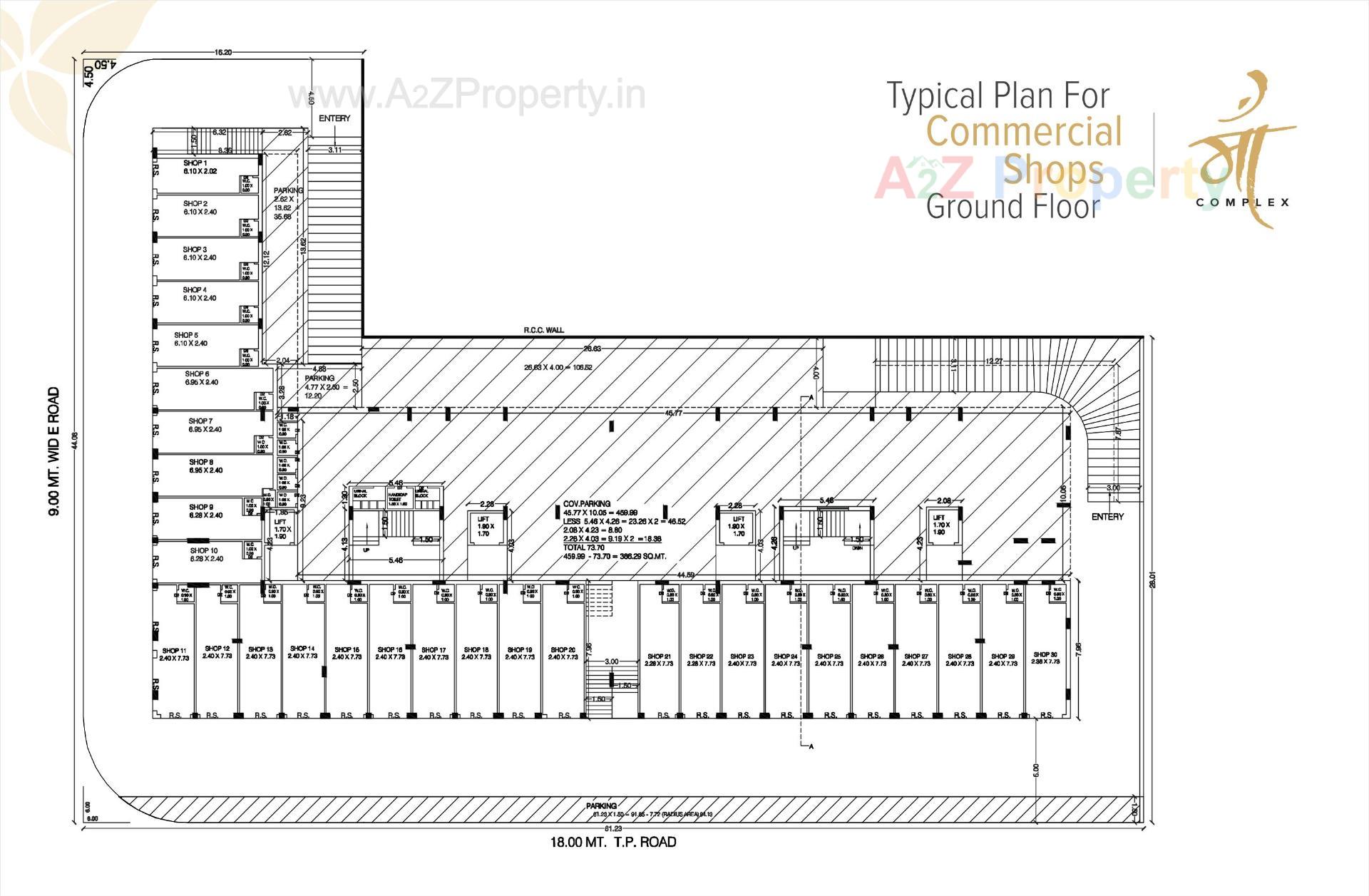 Layout of real estate project Maa Complex located at Rajkot, Rajkot, Gujarat
