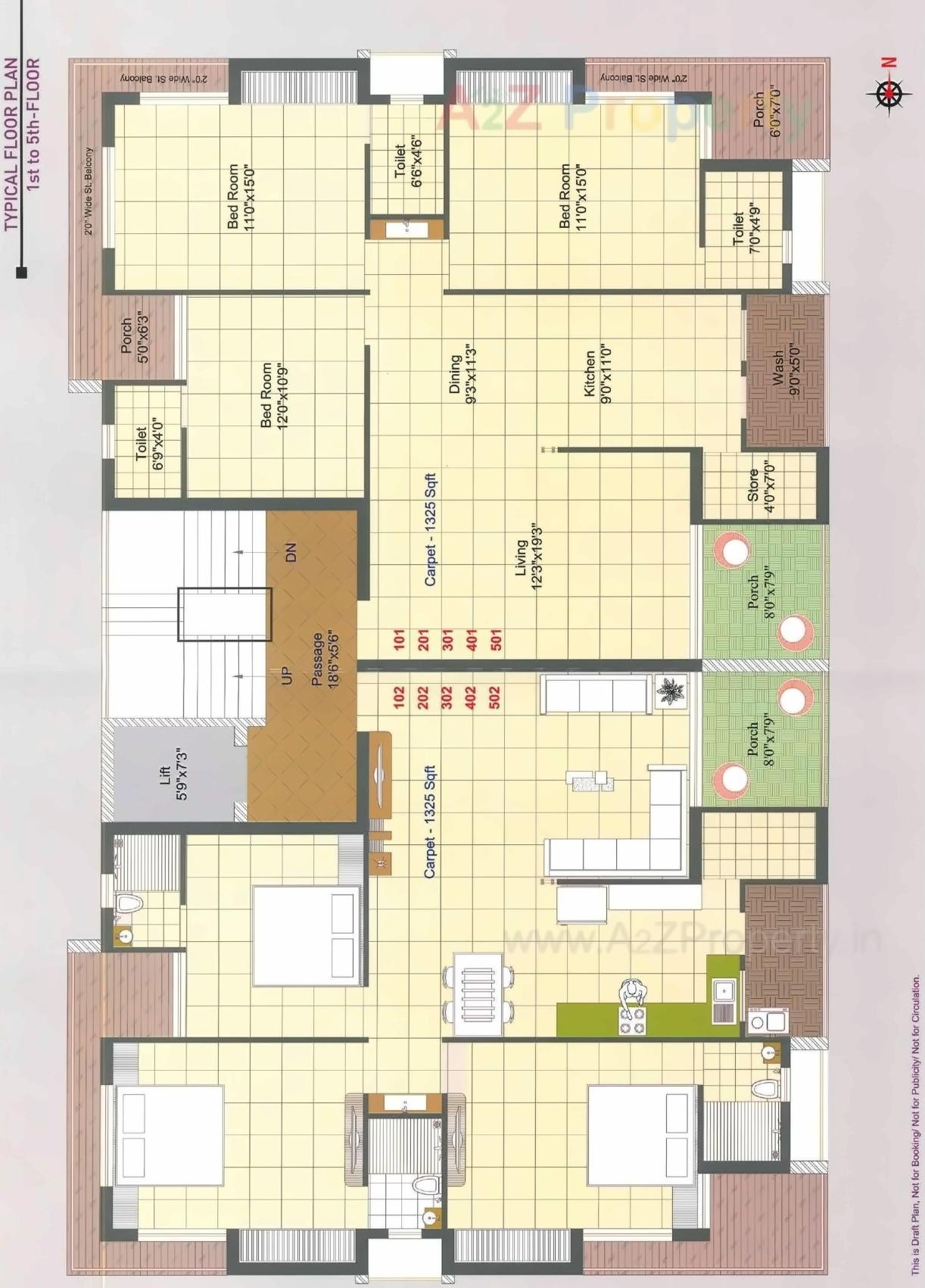Layout of real estate project Maadhav Residency located at Rajkot, Rajkot, Gujarat