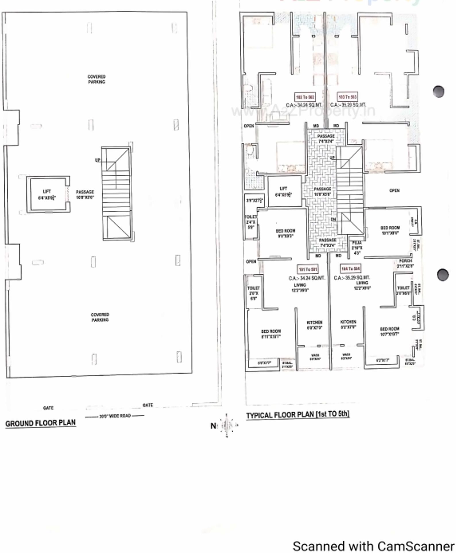 Layout of real estate project Madhav located at Ghanteshwar, Rajkot, Gujarat