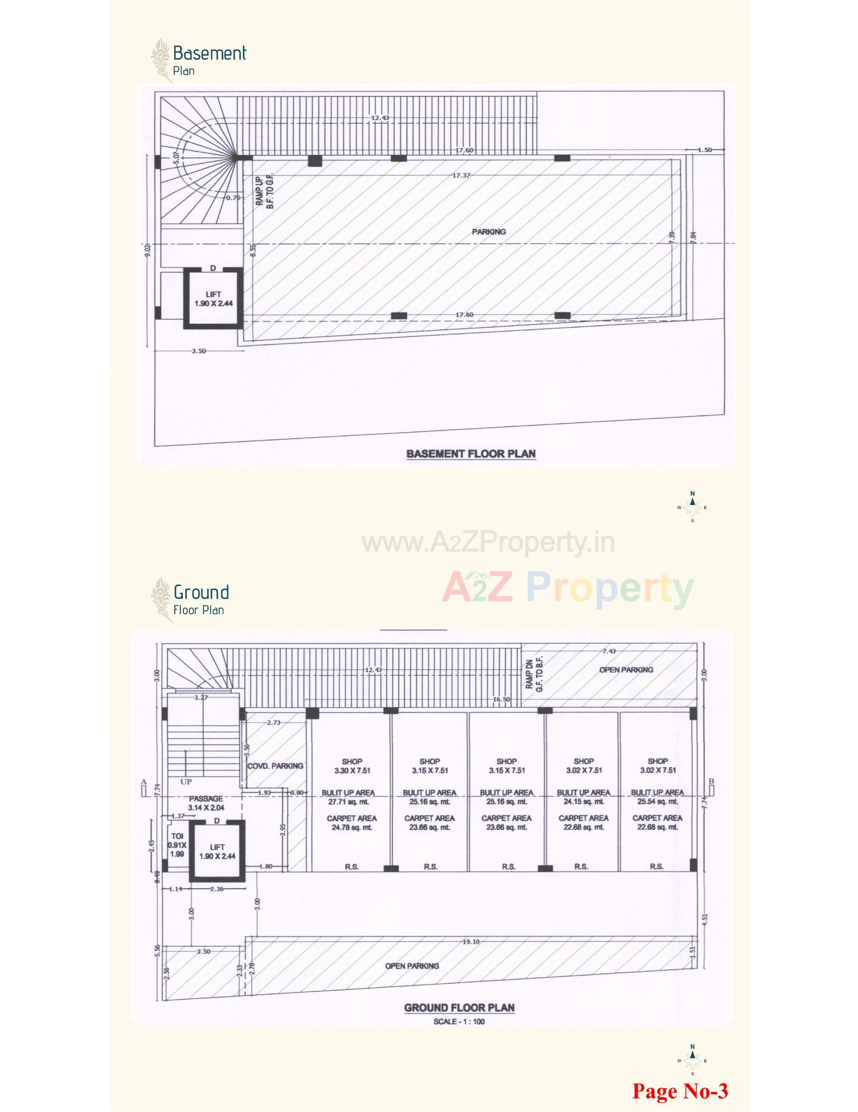 Layout of real estate project Madhav Arcade located at Rajkot, Rajkot, Gujarat