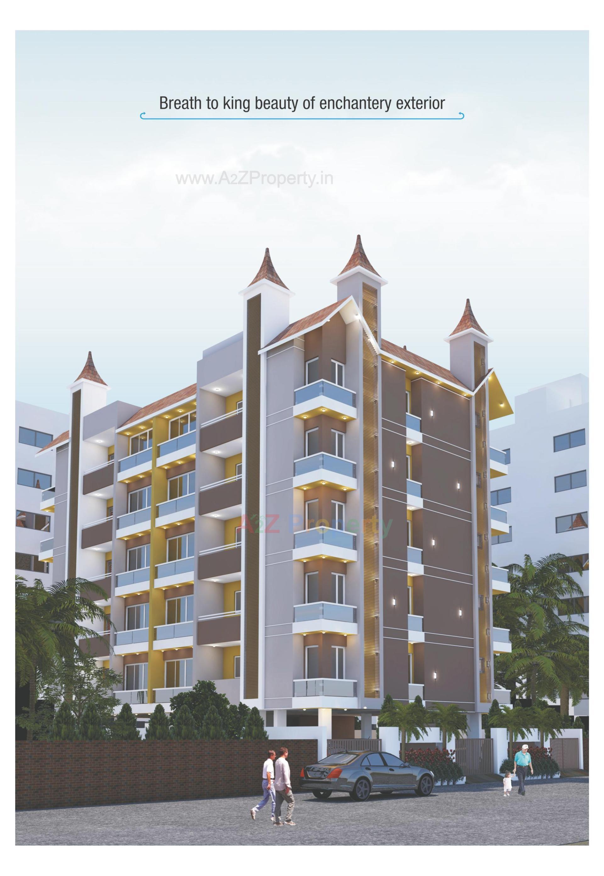 3D Elevation of real estate project Madhav Darshan located at Raiya, Rajkot, Gujarat