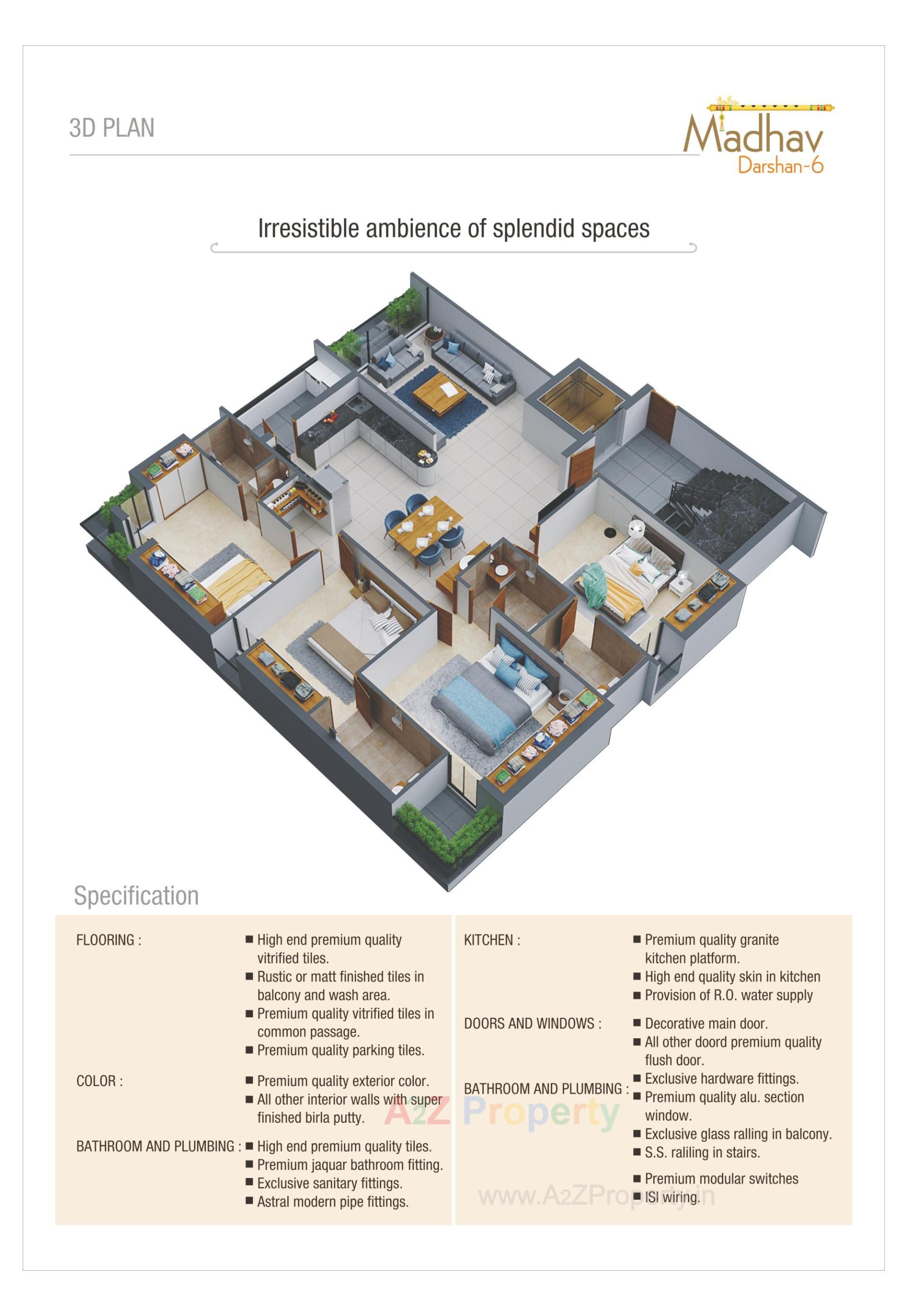 Layout of real estate project Madhav Darshan located at Raiya, Rajkot, Gujarat