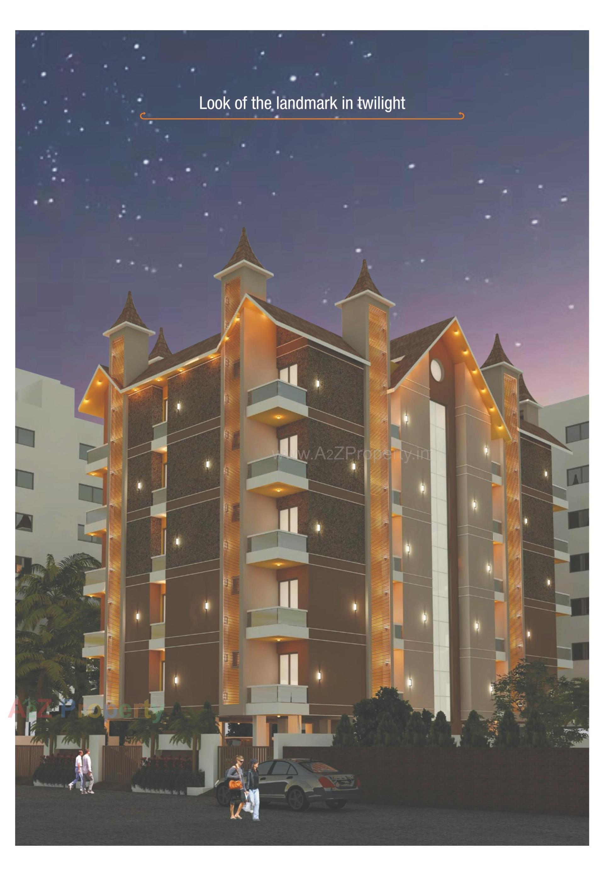 3D Elevation of real estate project Madhav Darshan located at Raiya, Rajkot, Gujarat