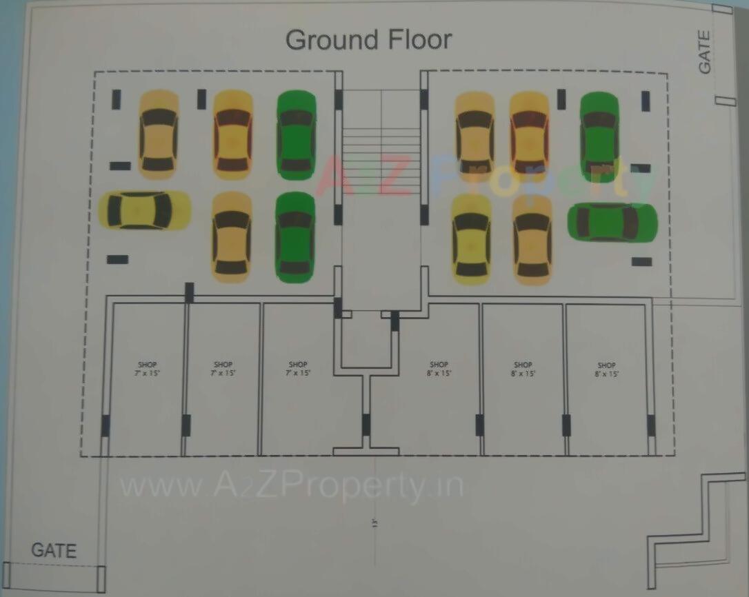 Layout of real estate project Madhav located at Madhapar, Rajkot, Gujarat