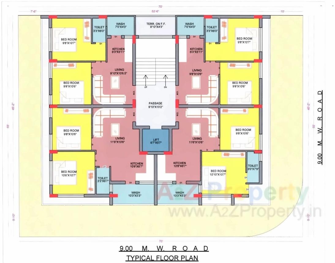 Layout of real estate project Madhav located at Madhapar, Rajkot, Gujarat