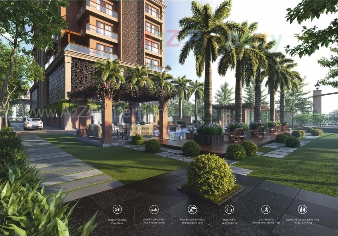 3D Elevation of real estate project Madhav Mahal located at Vajdi, Rajkot, Gujarat